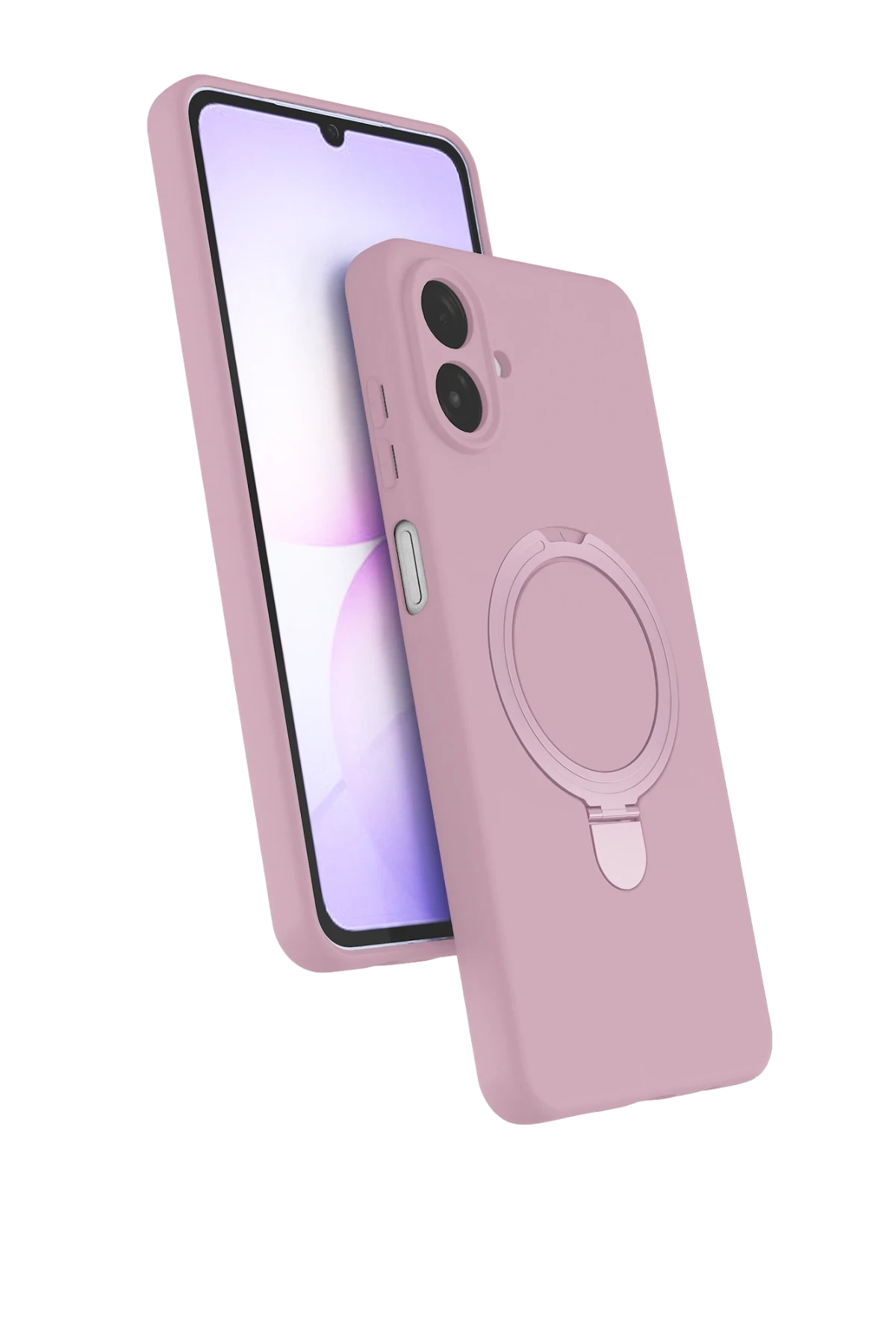 Newface Samsung Galaxy A07 4G Regal Magsafe Standlı Kapak - Açık Pembe