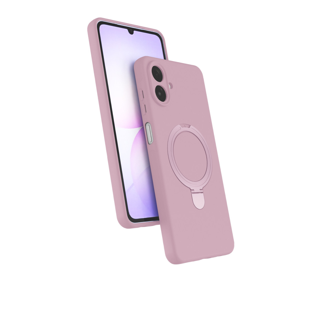 Newface Samsung Galaxy A07 4G Regal Magsafe Standlı Kapak - Açık Pembe — görsel 9