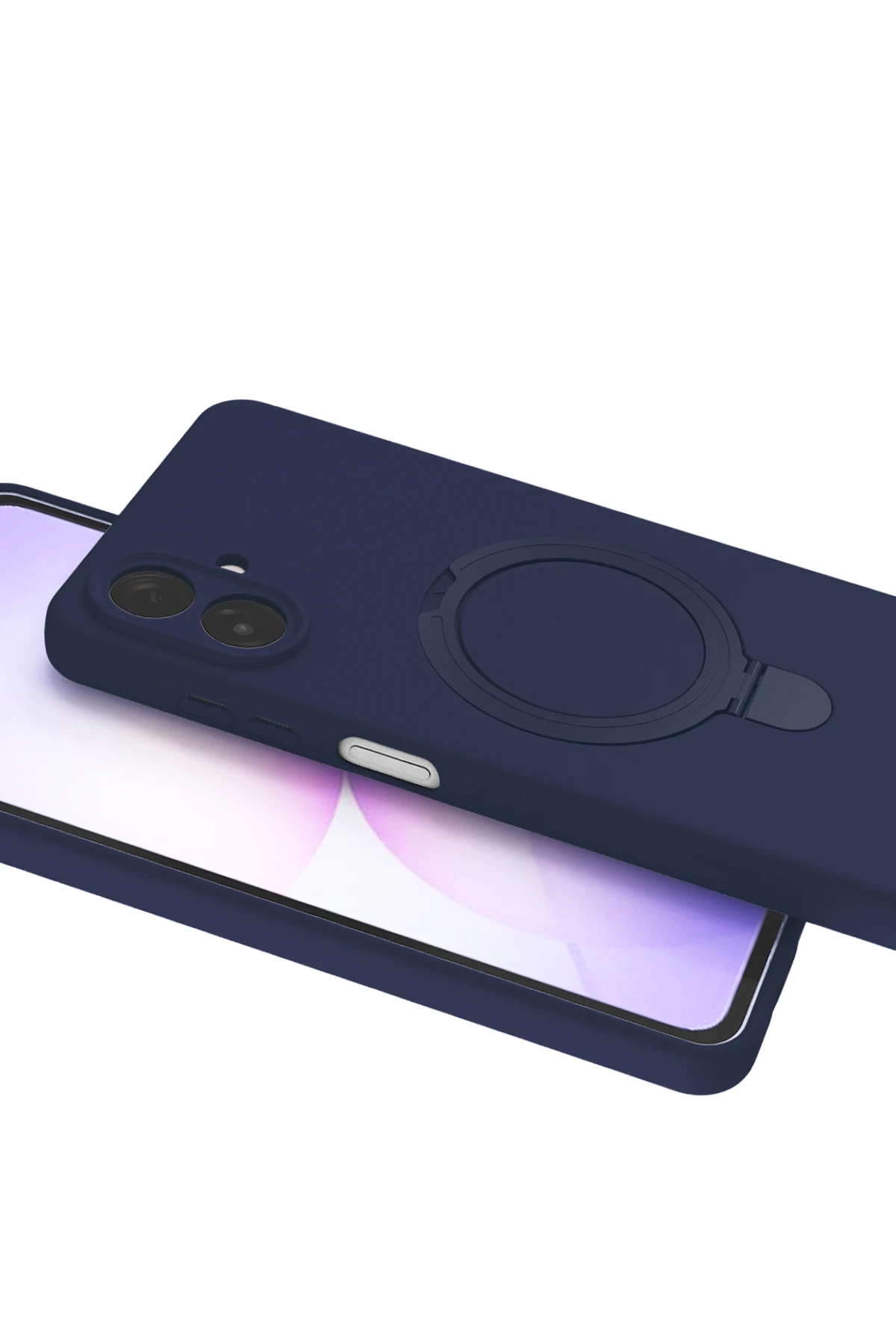 Newface Samsung Galaxy A07 4G Regal Magsafe Standlı Kapak - Lacivert
