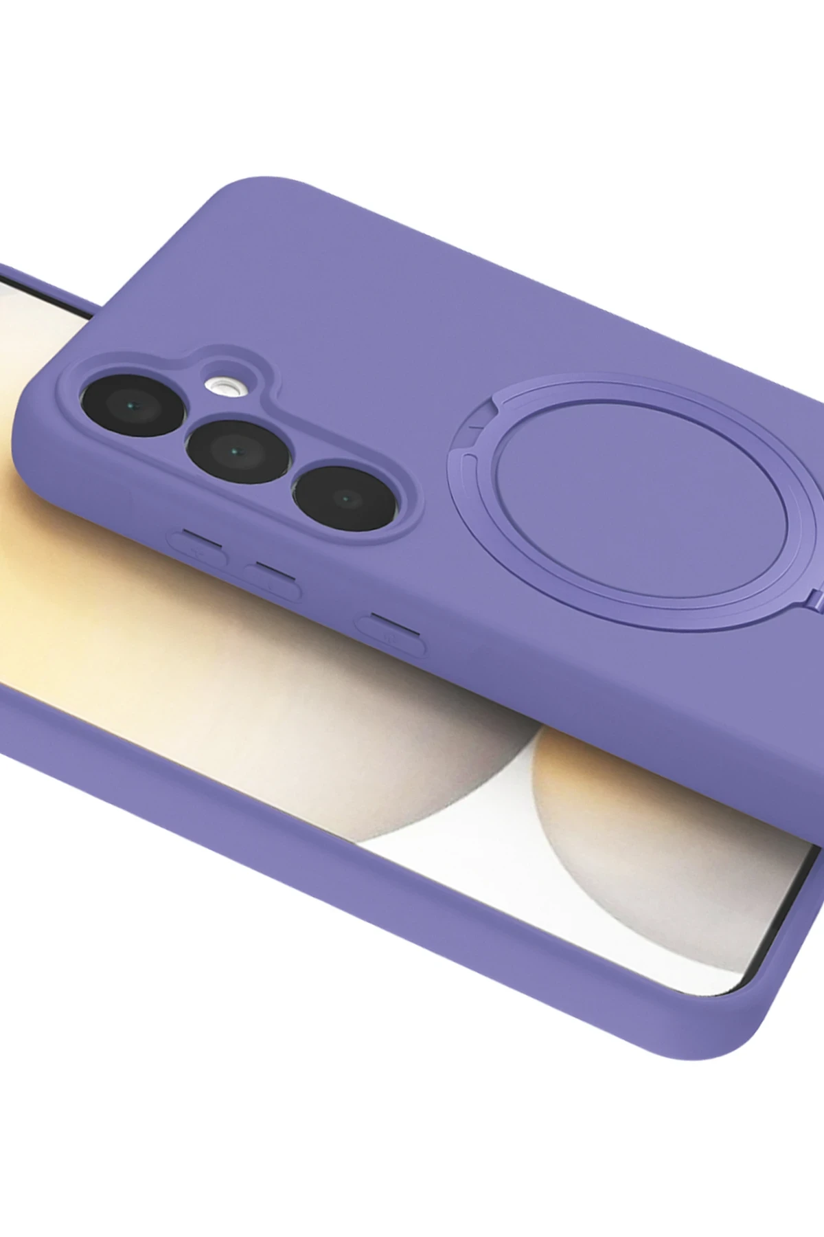 Newface Samsung Galaxy A16 5G Regal Magsafe Standlı Kapak - Lila