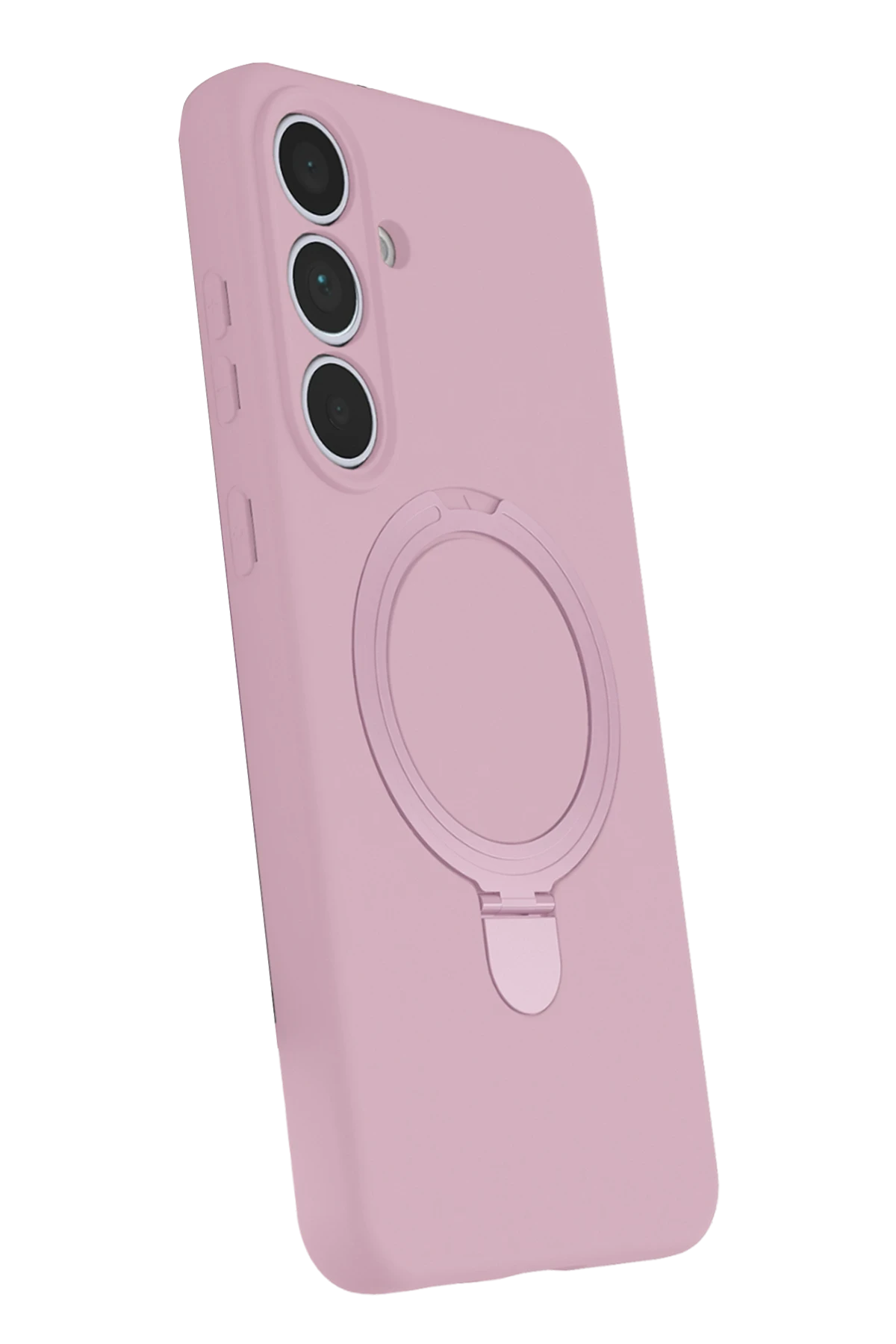 Newface Samsung Galaxy S24 FE Regal Magsafe Standlı Kapak - Açık Pembe — görsel 2