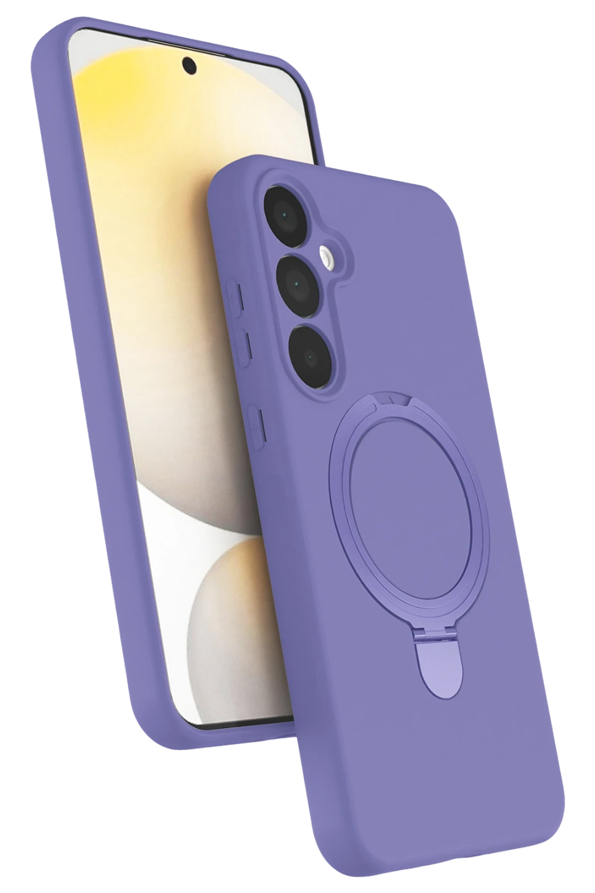 Newface Samsung Galaxy A25 5G Regal Magsafe Standlı Kapak - Lila