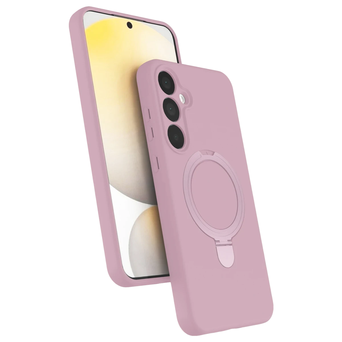 Newface Samsung Galaxy A25 5G Regal Magsafe Standlı Kapak - Açık Pembe — görsel 6