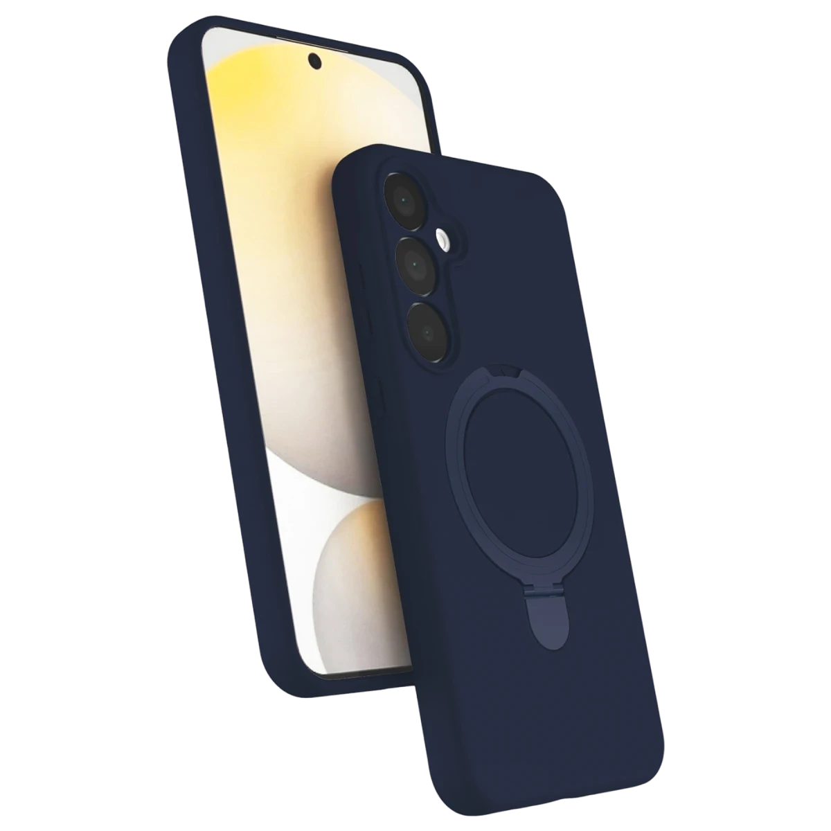 Newface Samsung Galaxy A25 5G Regal Magsafe Standlı Kapak - Lacivert
