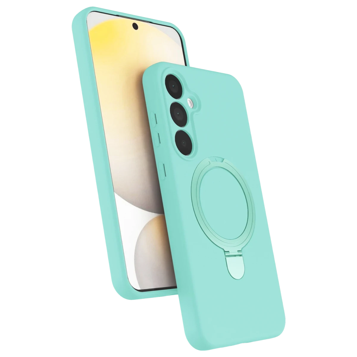 Newface Samsung Galaxy A25 5G Regal Magsafe Standlı Kapak - Su Yeşili