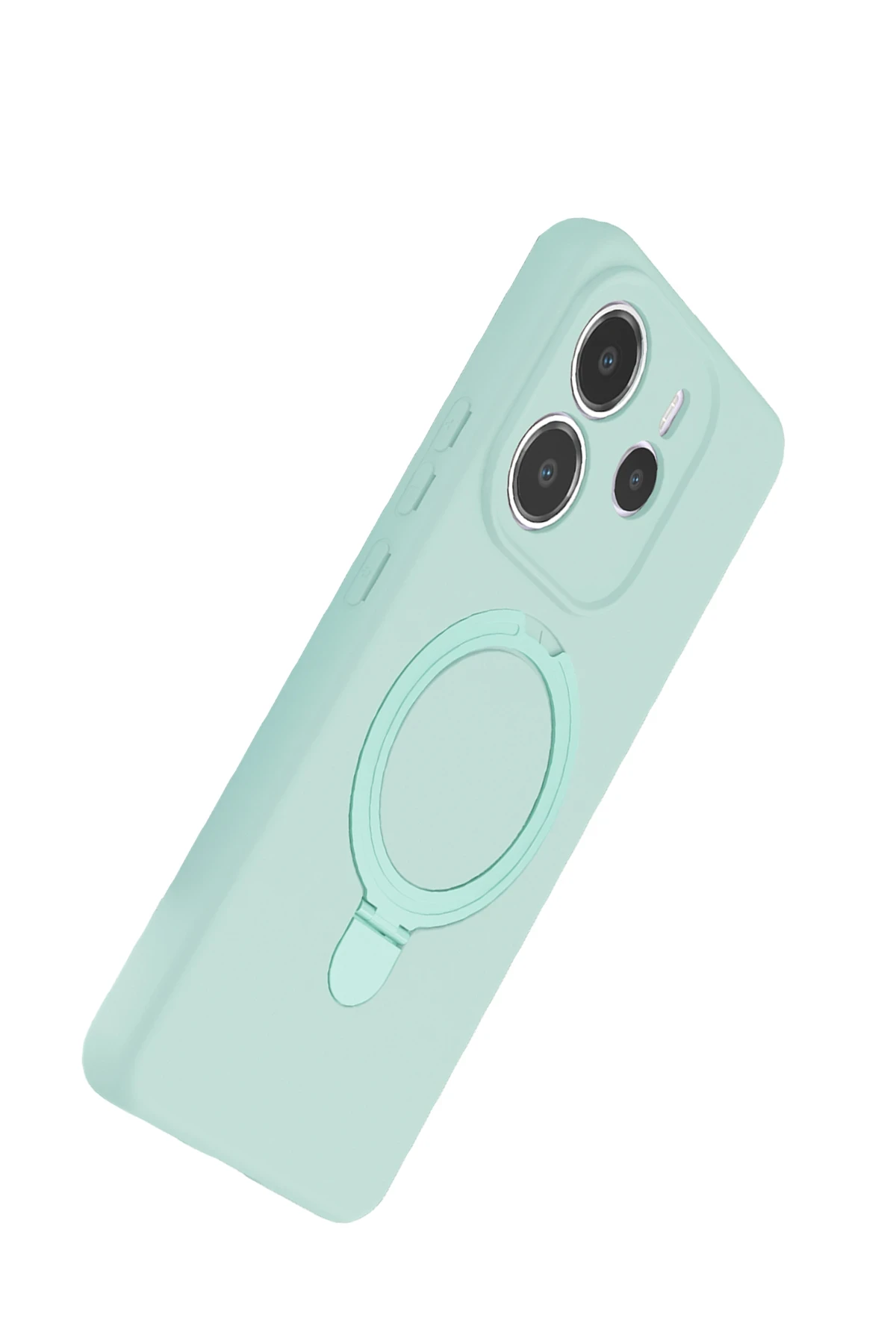 Newface Xiaomi Redmi Note 14 4G Regal Magsafe Standlı Kapak - Su Yeşili