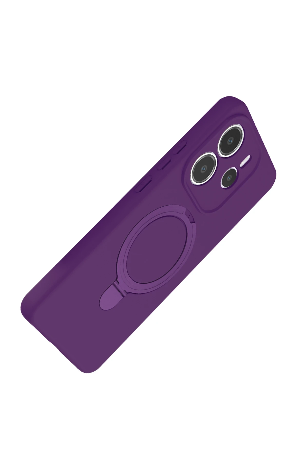Newface Xiaomi Redmi Note 14 4G Regal Magsafe Standlı Kapak - Derin Mor
