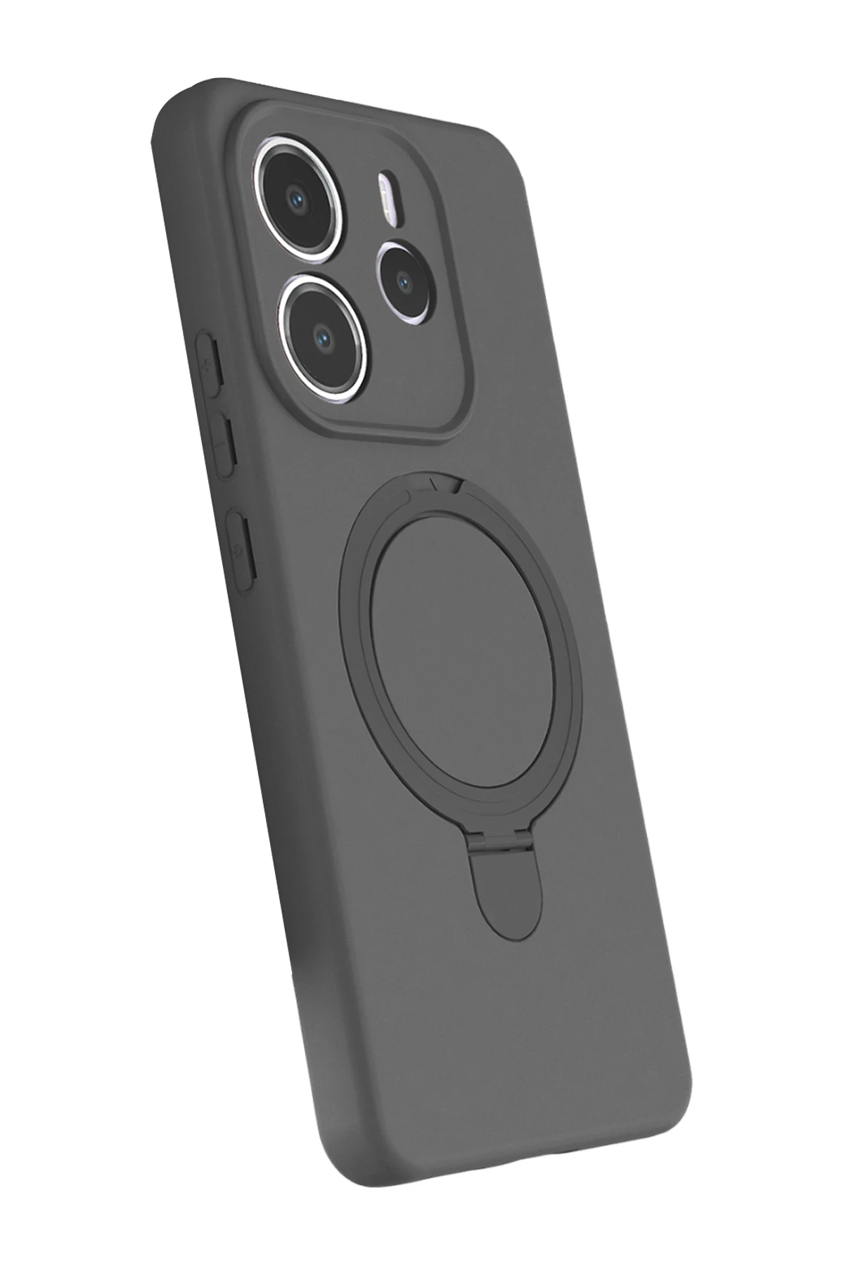 Newface Xiaomi Redmi Note 14 4G Regal Magsafe Standlı Kapak - Titan Gri