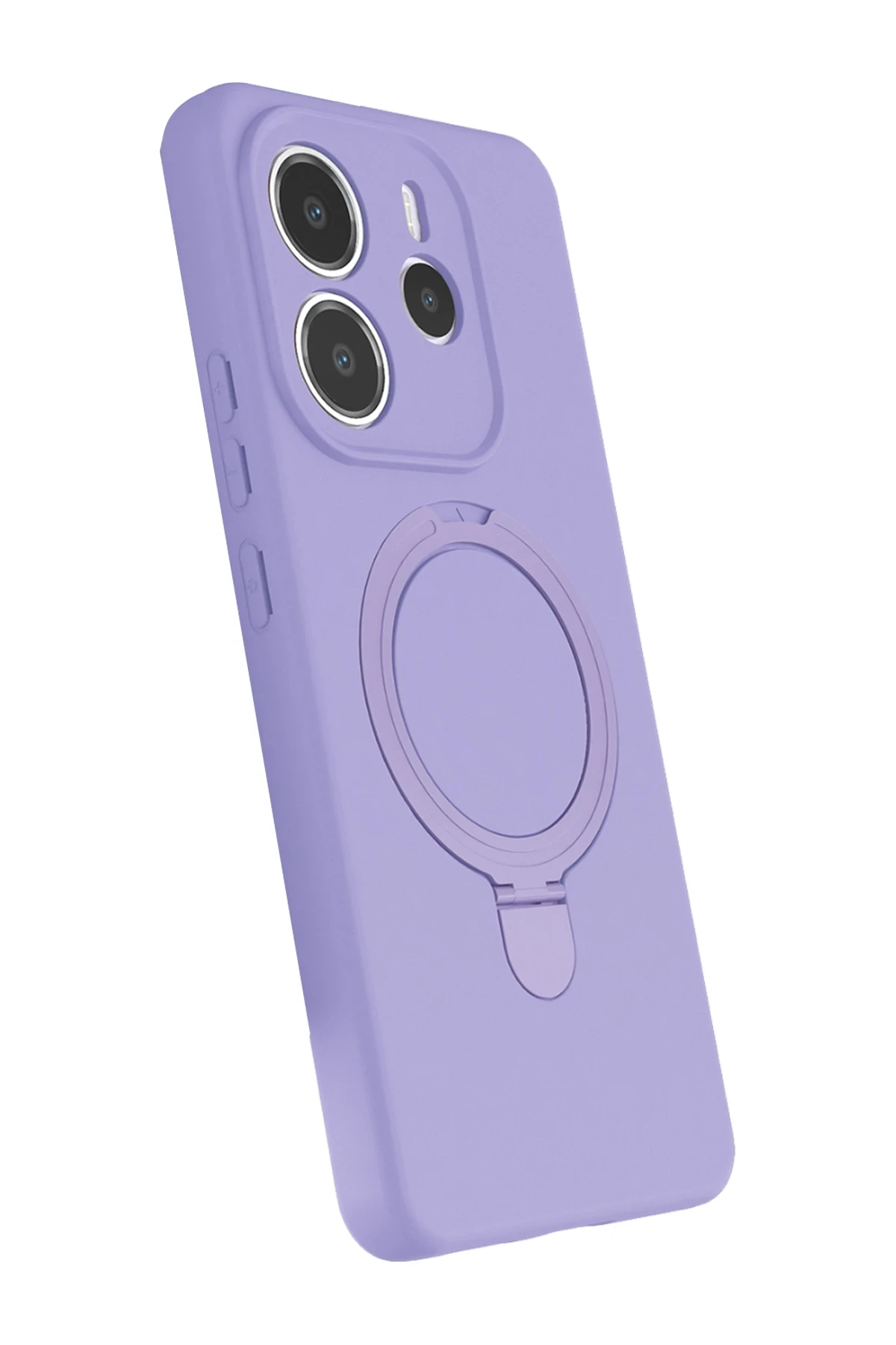 Newface Xiaomi Redmi Note 14 4G Regal Magsafe Standlı Kapak - Lila