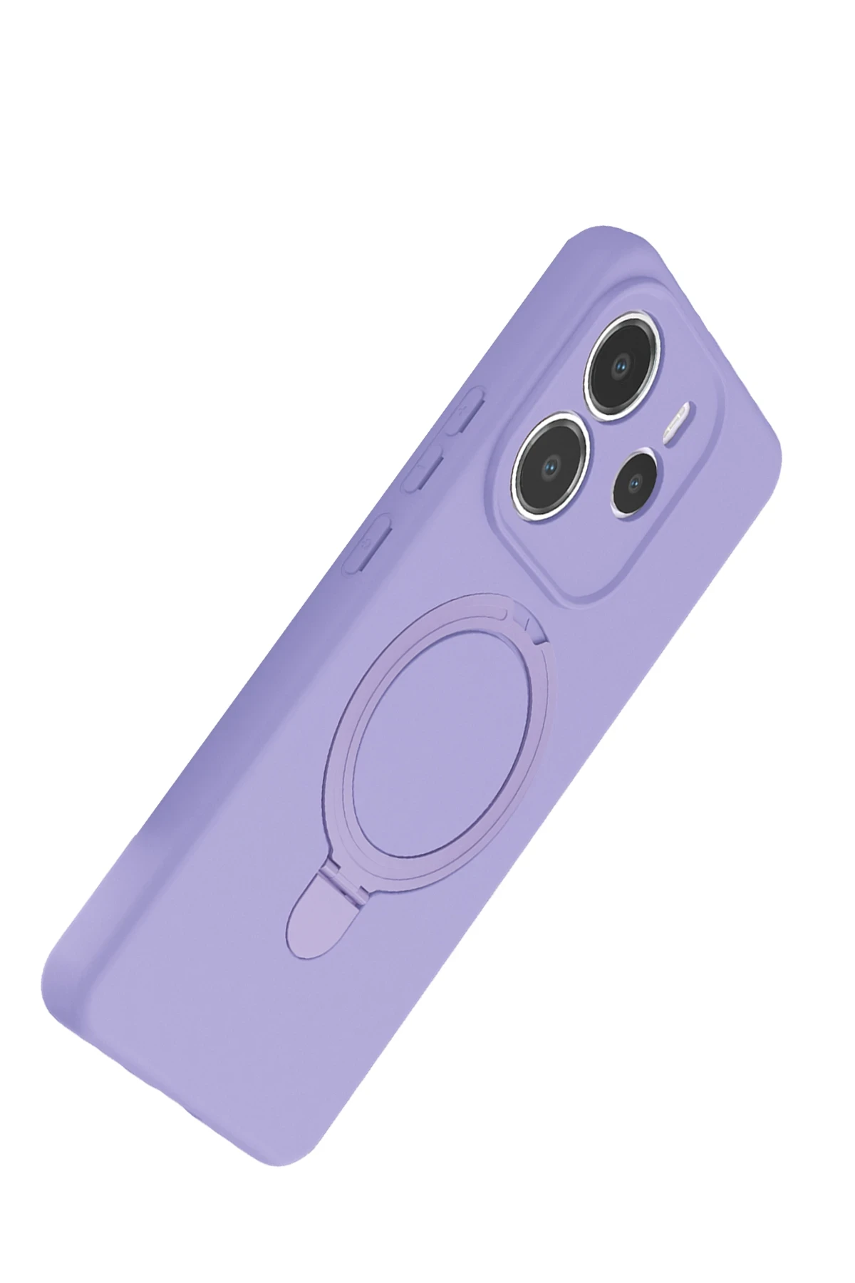 Newface Xiaomi Redmi Note 14 4G Regal Magsafe Standlı Kapak - Lila