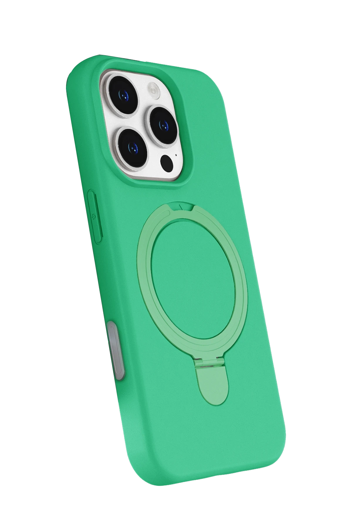 Newface Apple iPhone 16 Pro Regal Magsafe Standlı Kapak - Yeşil
