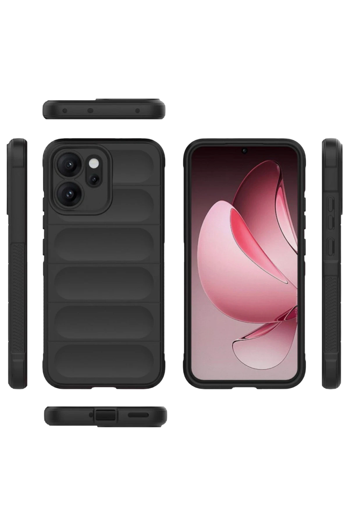 Newface Oppo Reno 14F Optimum Silikon - Siyah