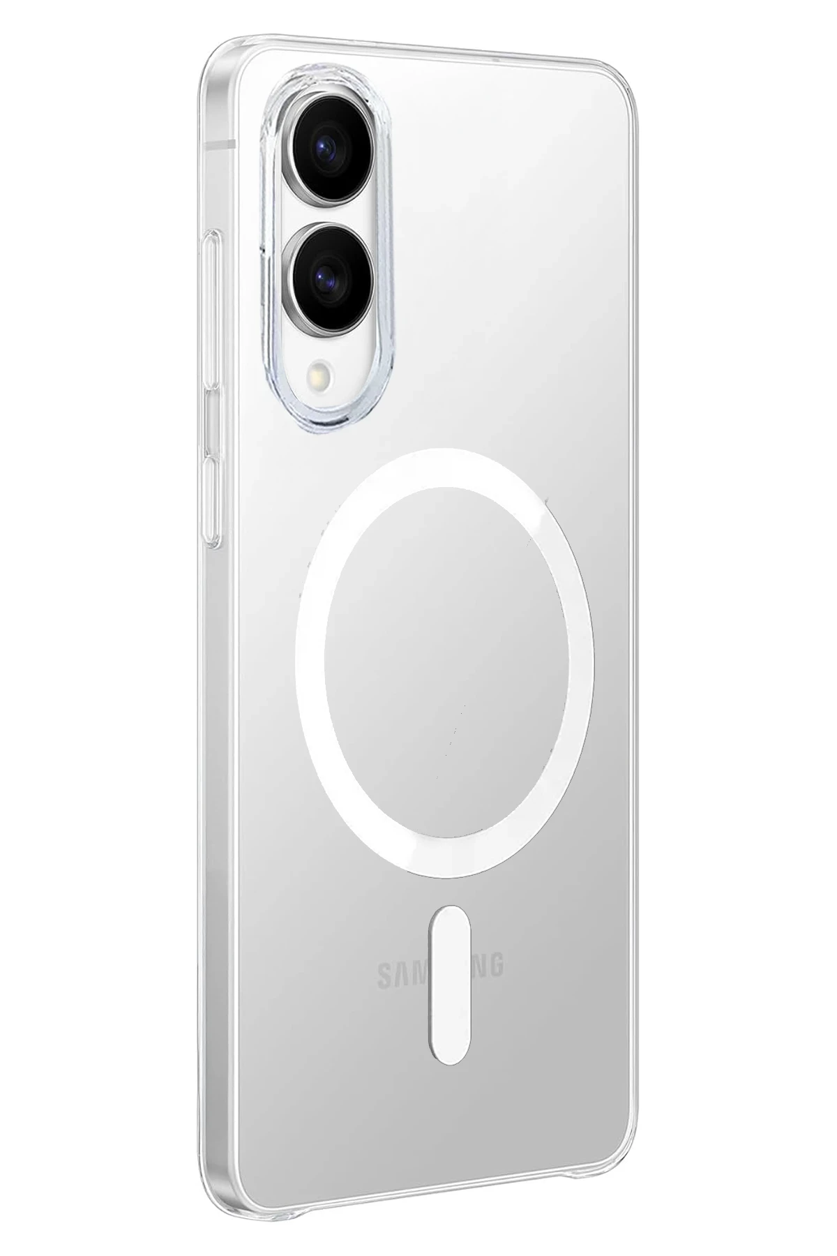 Newface Samsung Galaxy S25 Edge Kılıf PC Zara Magsafe Şeffaf Kılıf - Şeffaf