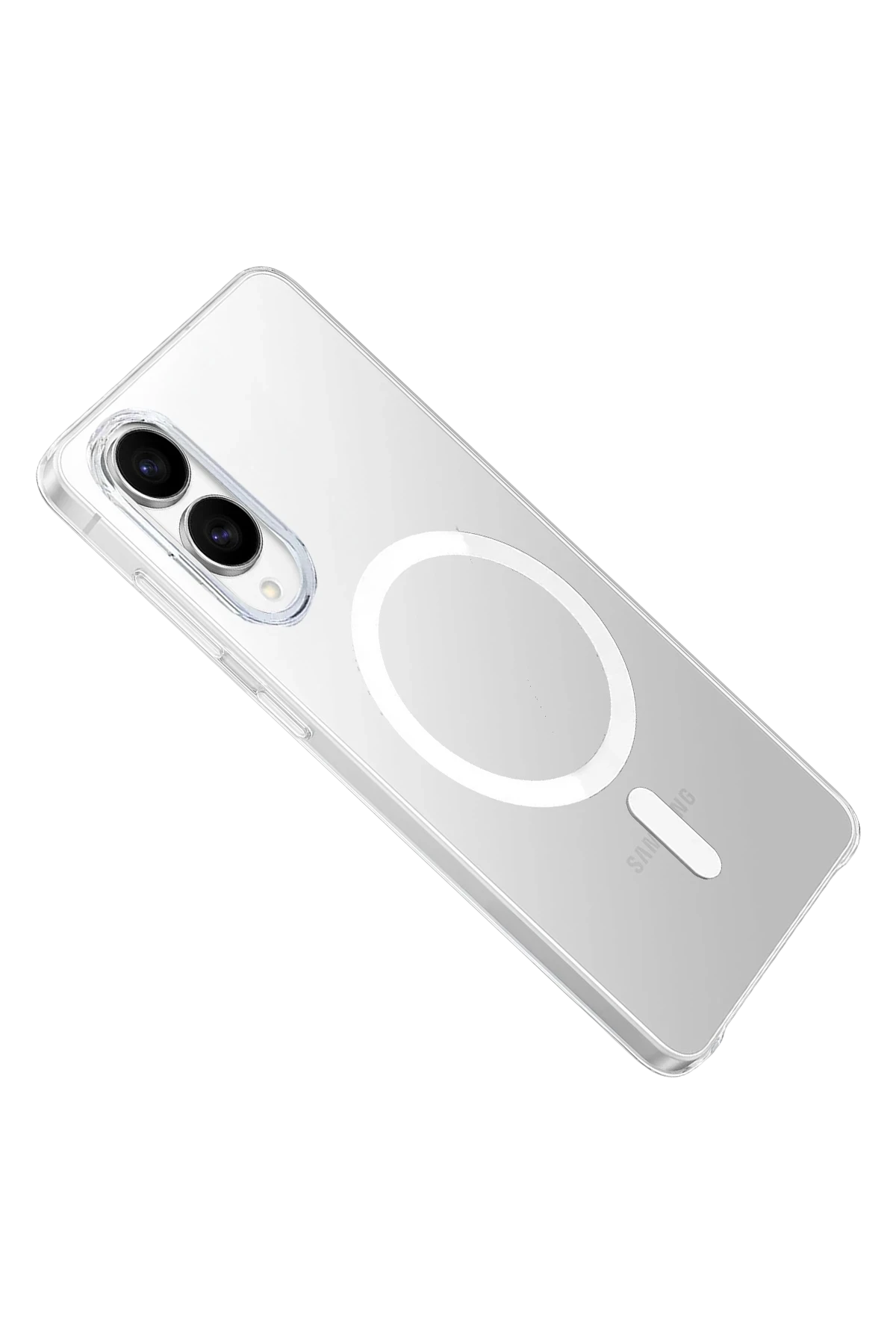 Newface Samsung Galaxy S25 Edge Kılıf PC Zara Magsafe Şeffaf Kılıf - Şeffaf