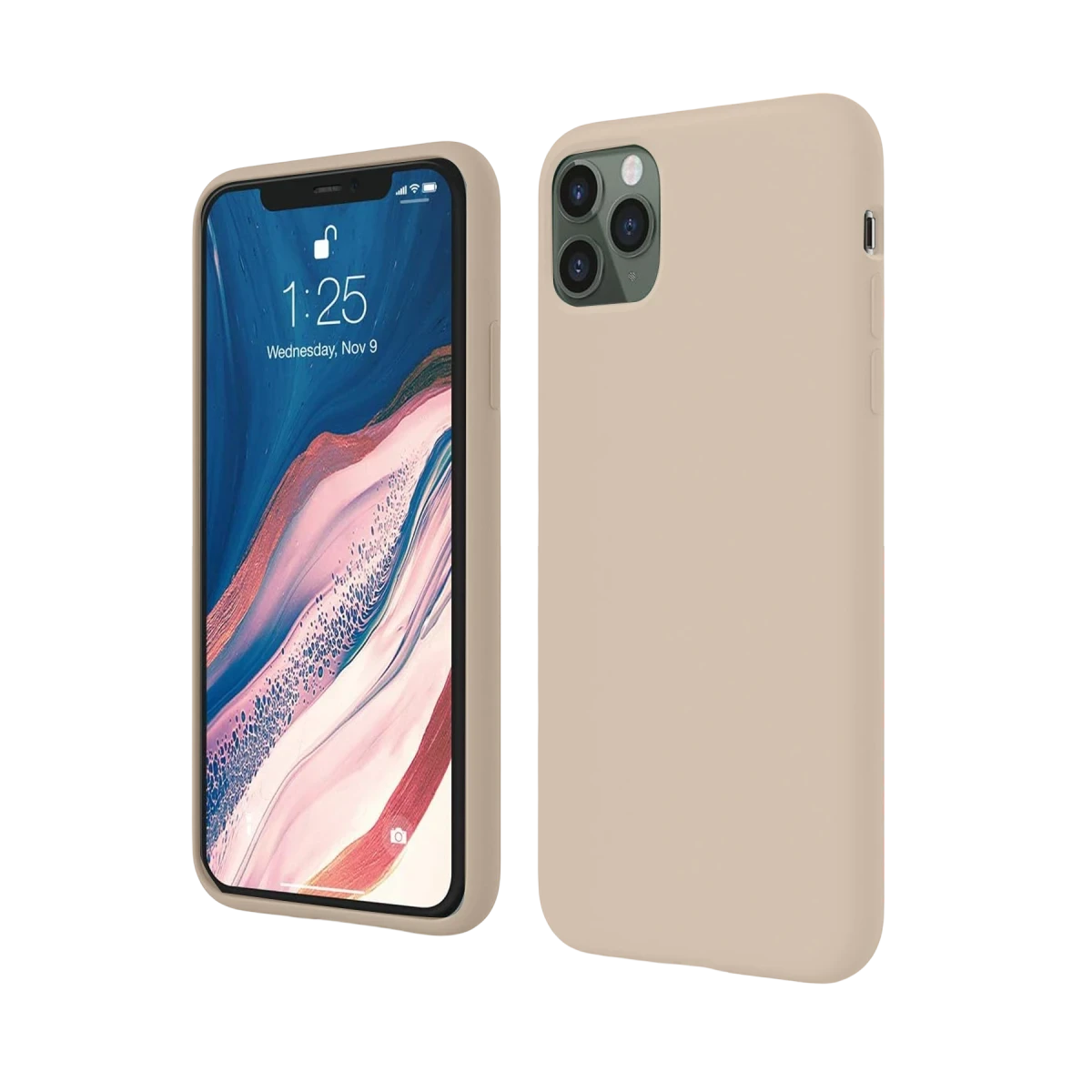 Newface Apple iPhone 11 Pro Kılıf First Silikon - Krem — görsel 2