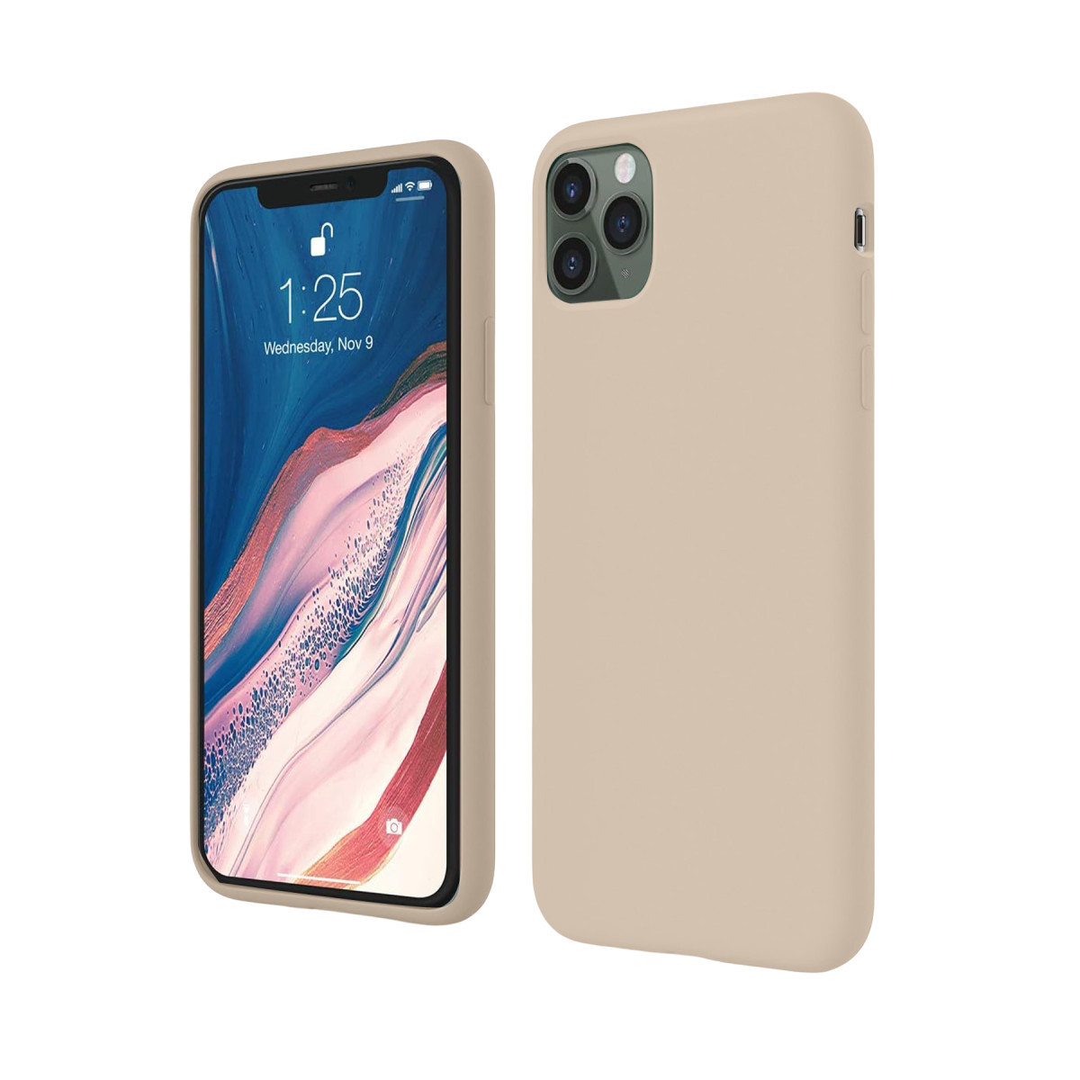 Newface Apple iPhone 11 Pro Kılıf First Silikon - Krem — görsel 3