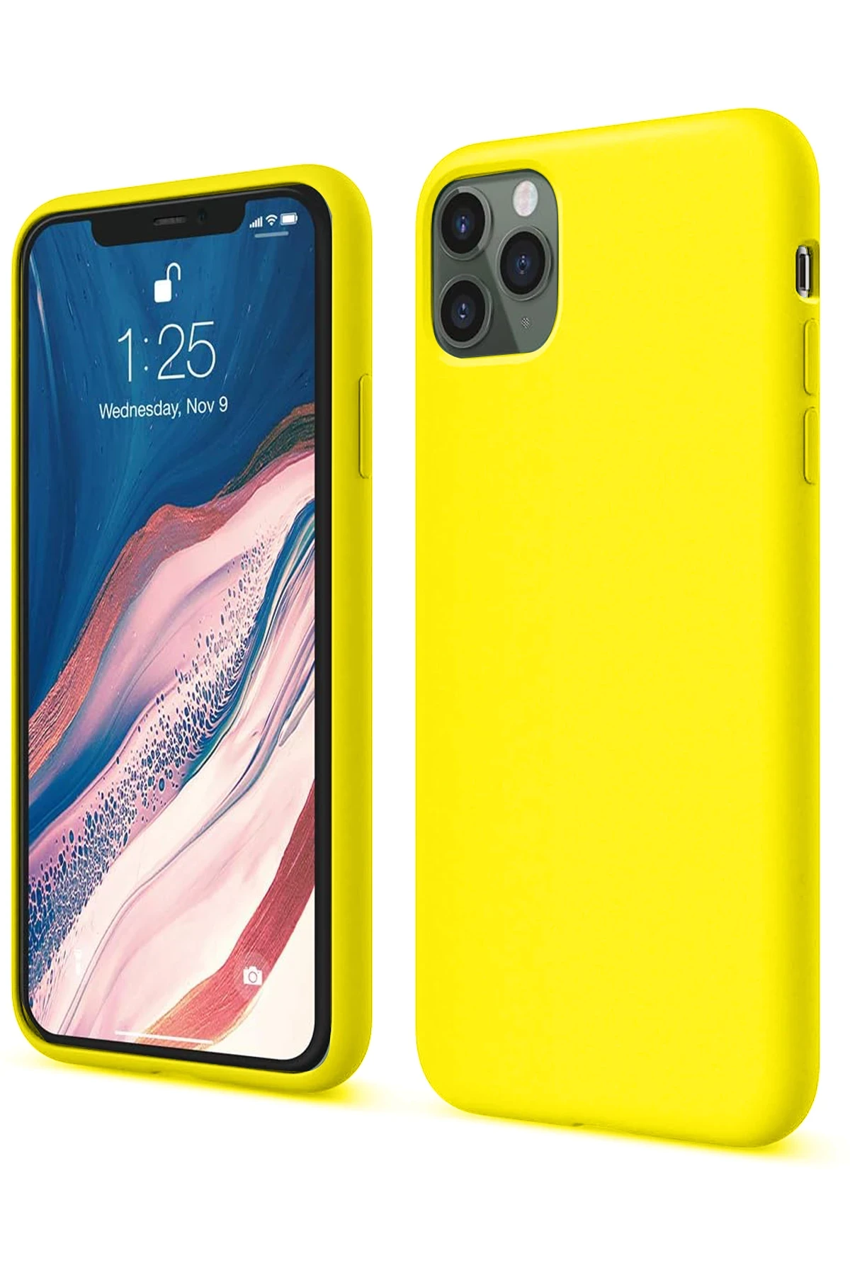 Newface iPhone 11 Pro Kılıf First Silikon - Sarı