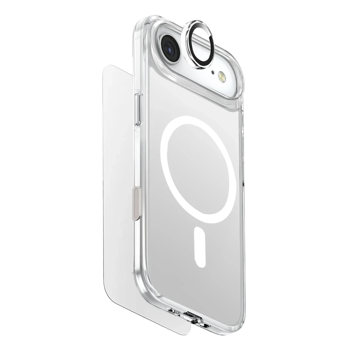 Uniq Apple iPhone 17 Air Clearvue Magsafe 3in1 Set Kapak - Şeffaf