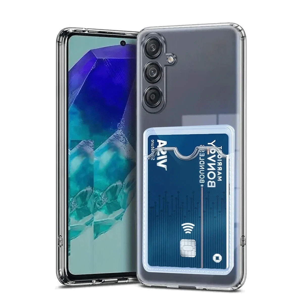 Newface Samsung Galaxy A17 5G Kart Şeffaf Silikon - Şeffaf — görsel 3