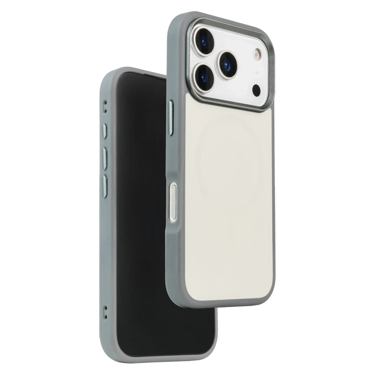 URR Apple iPhone 17 Pro Max IRIS Matte Pure Glass Magsafe Kapak - Titan Gri