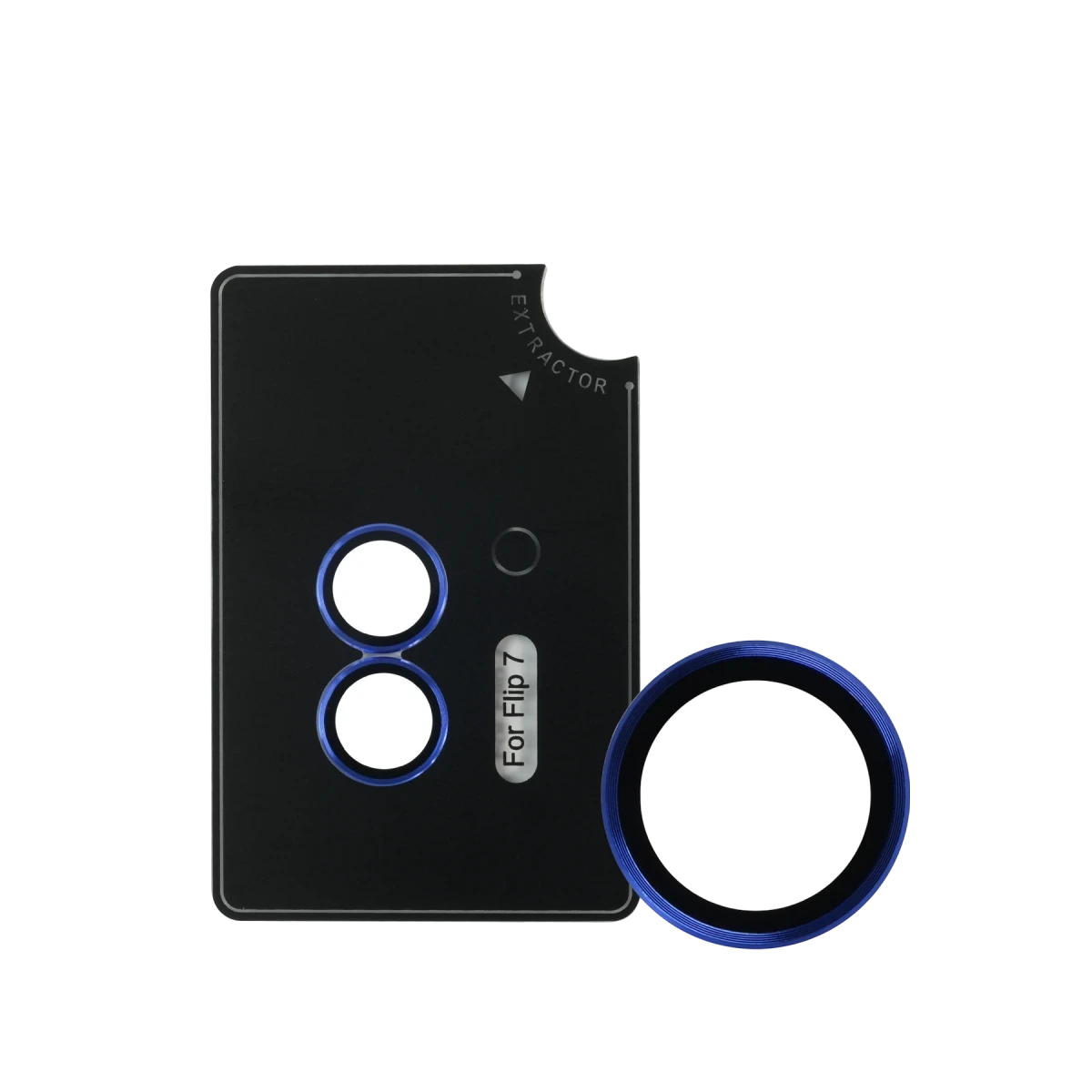 URR Samsung Galaxy Z Flip 7 AR Kamera Lens Koruyucu - Mavi
