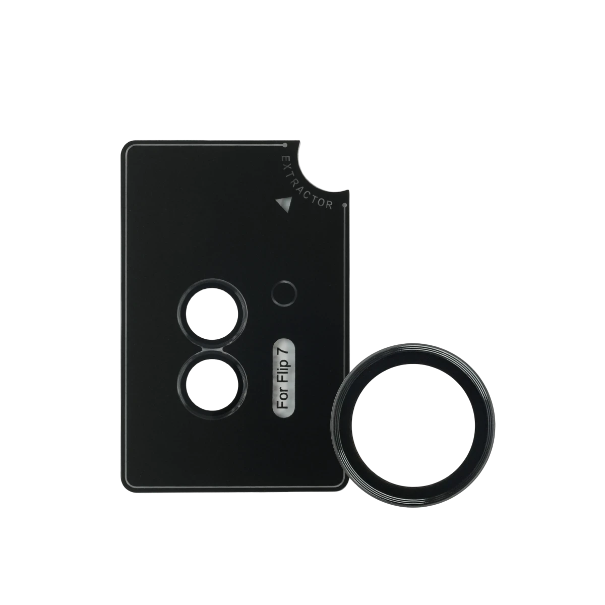 URR Samsung Galaxy Z Flip 7 AR Kamera Lens Koruyucu - Siyah