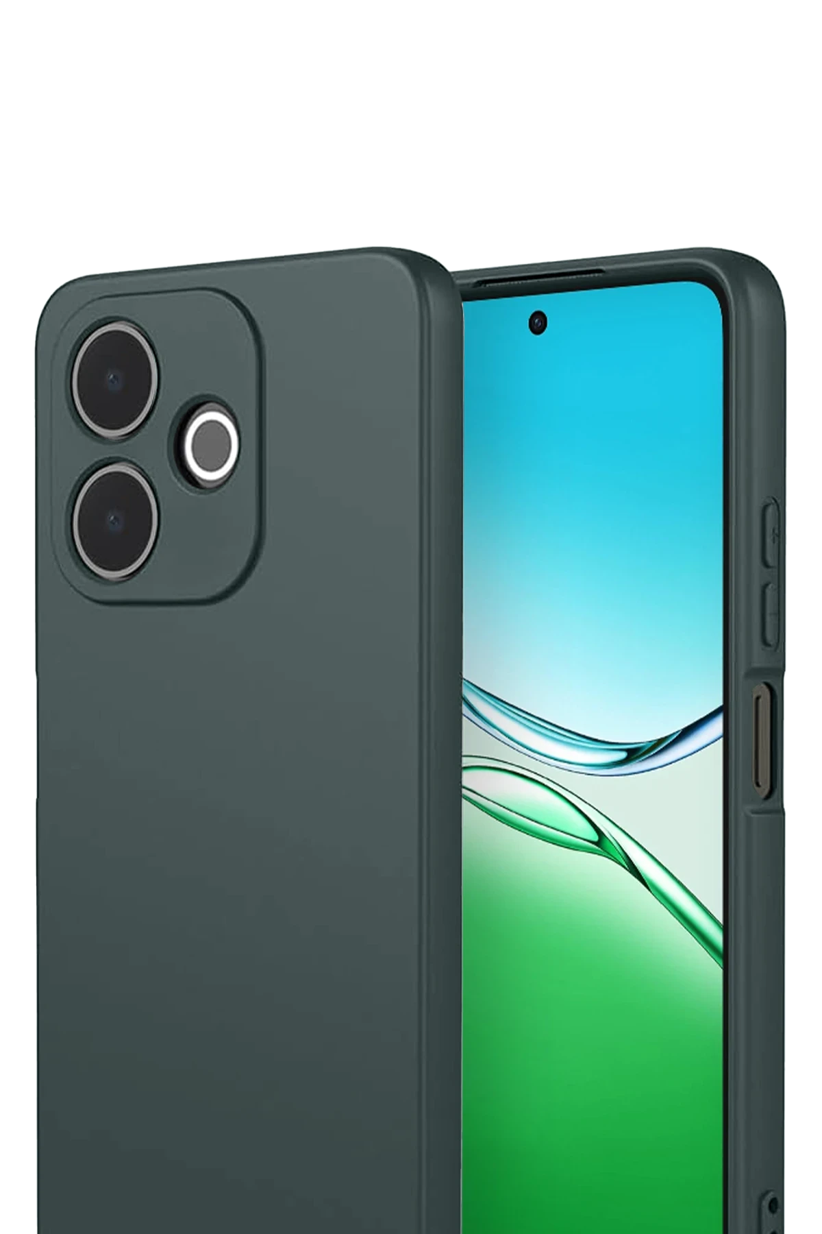 Newface Oppo A5 Pro 4G First Silikon - Koyu Yeşil