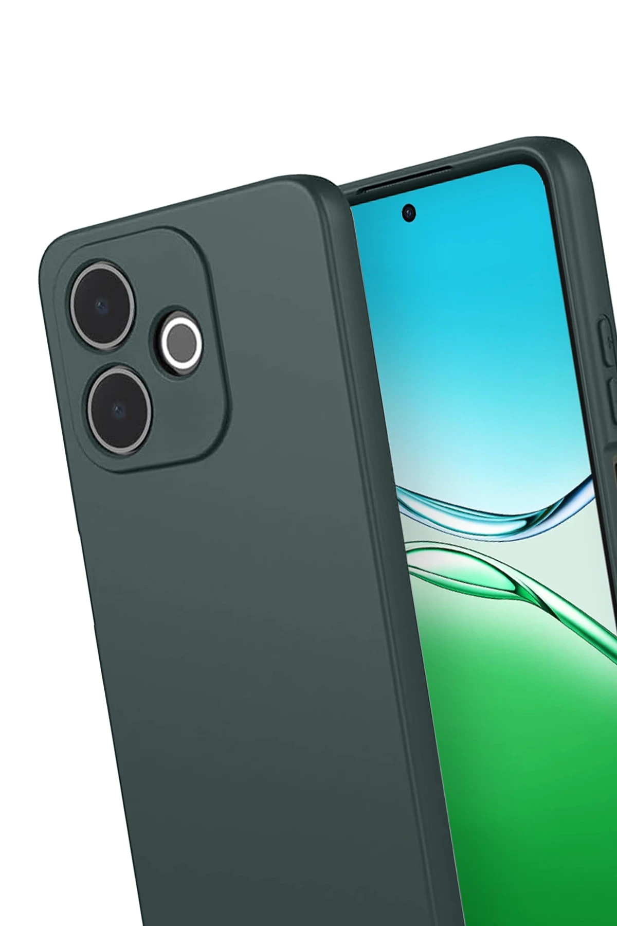 Newface Oppo A5 Pro 4G First Silikon - Koyu Yeşil