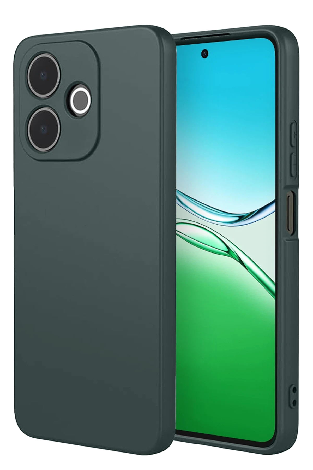 Newface Oppo A5 Pro 4G First Silikon - Koyu Yeşil