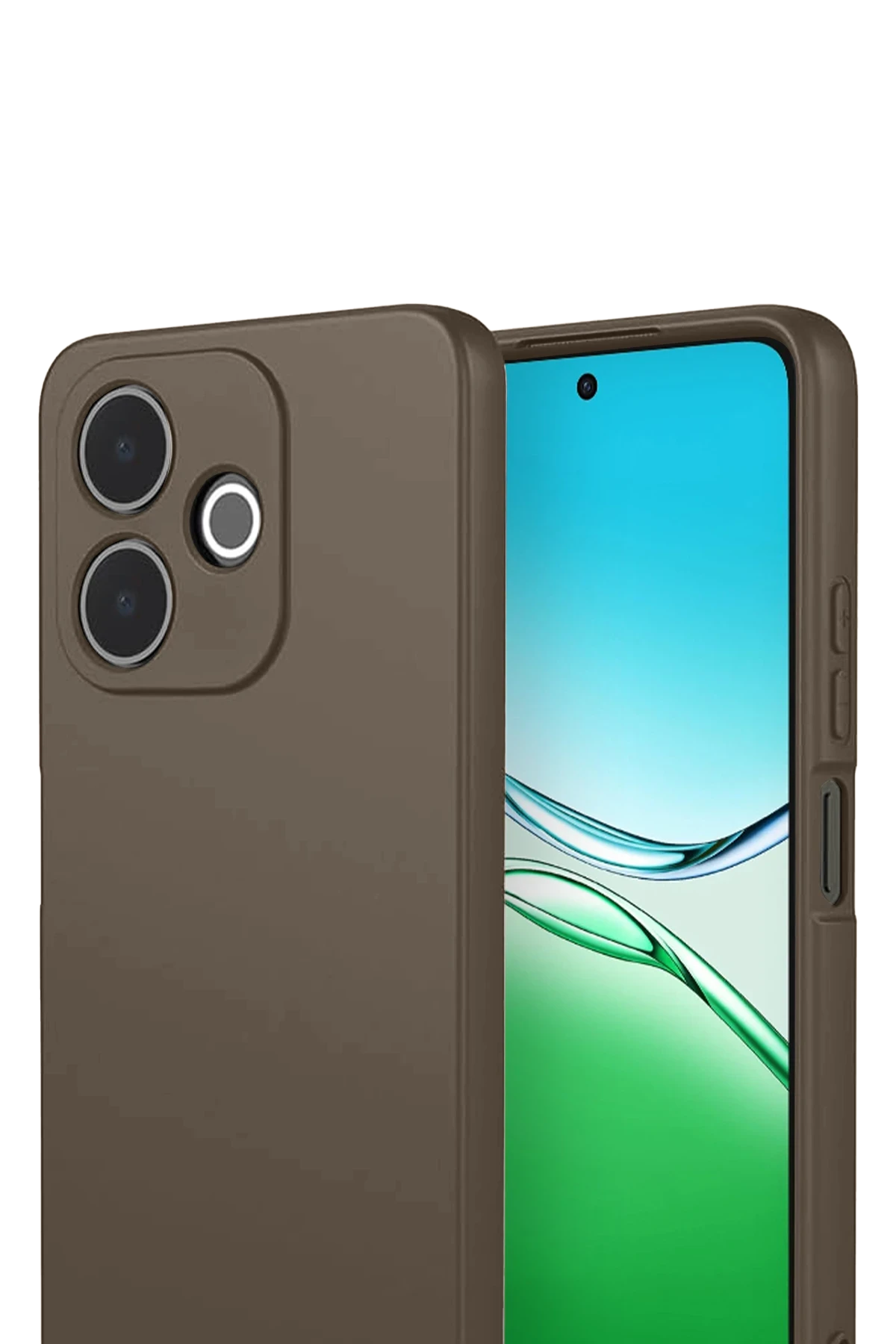 Newface Oppo A5 Pro 4G First Silikon - Kahverengi