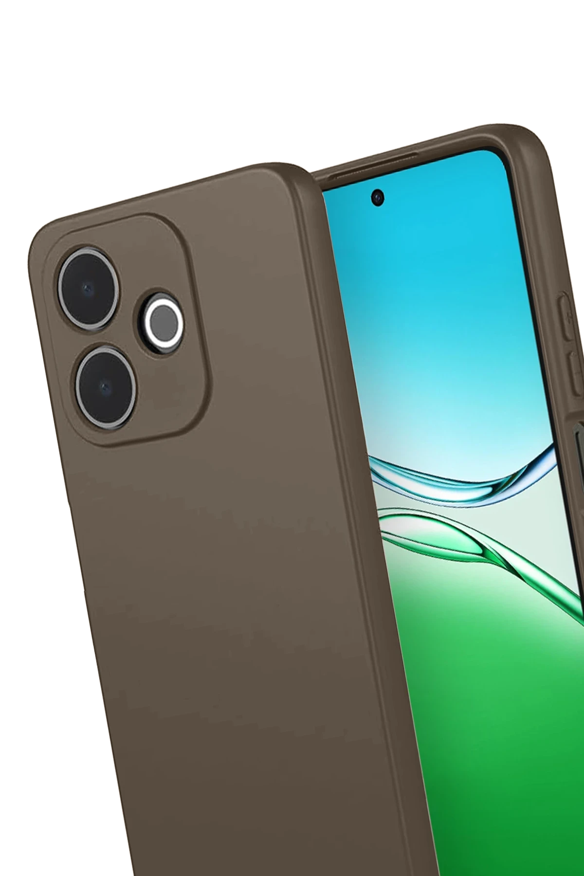 Newface Oppo A5 Pro 4G First Silikon - Kahverengi