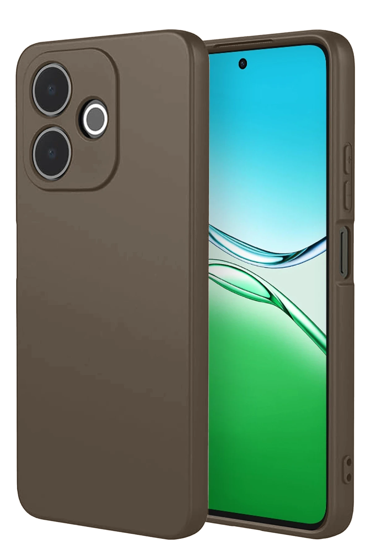 Newface Oppo A5 Pro 4G First Silikon - Kahverengi