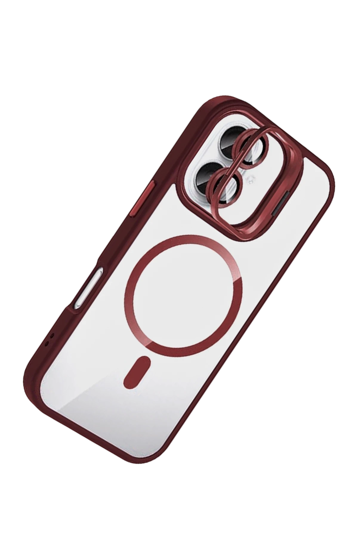 Joko Apple iPhone 17 Remim Lensli Magsafe Standlı Kapak - Bordo