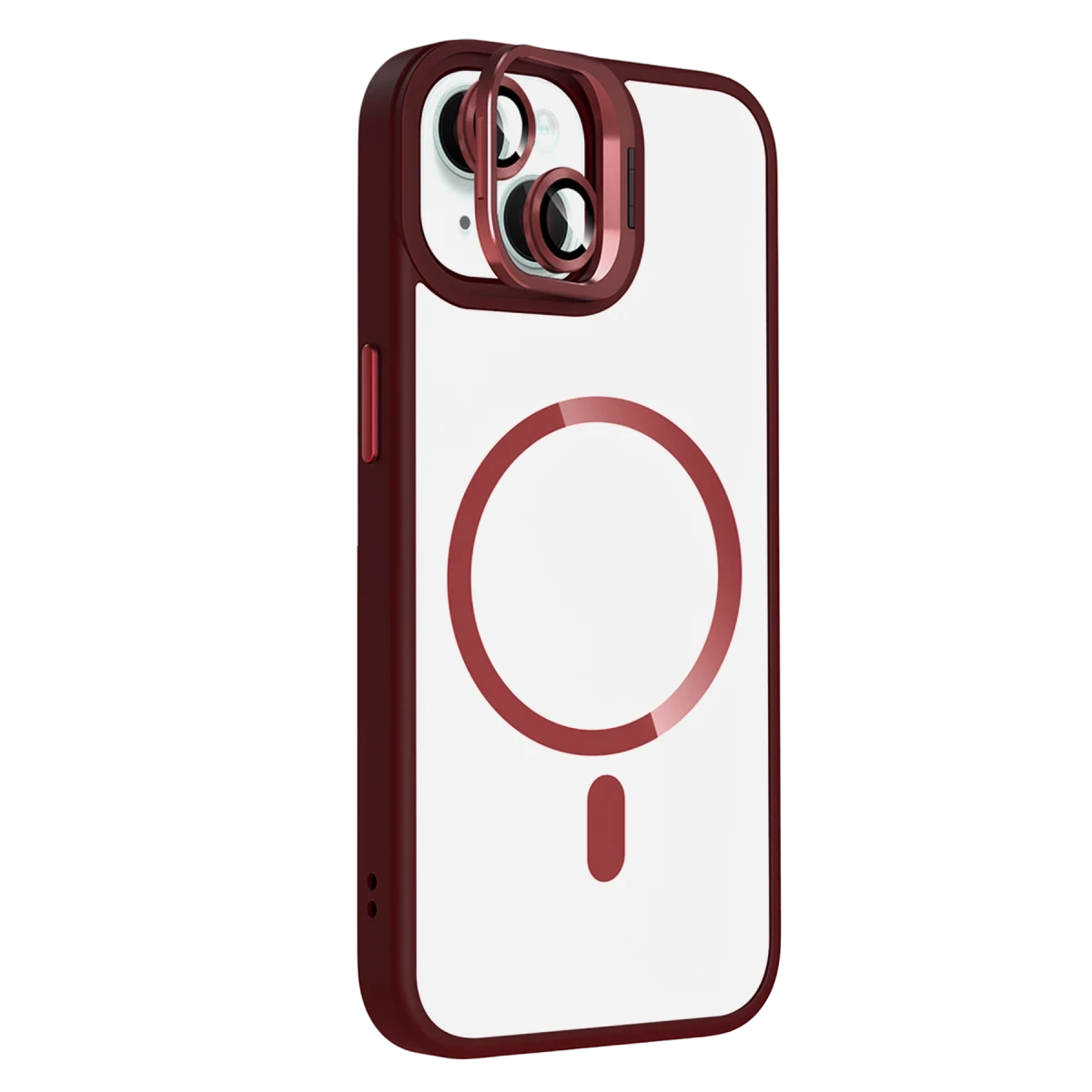 Joko Apple iPhone 13 Remim Lensli Magsafe Standlı Kapak - Bordo — görsel 5