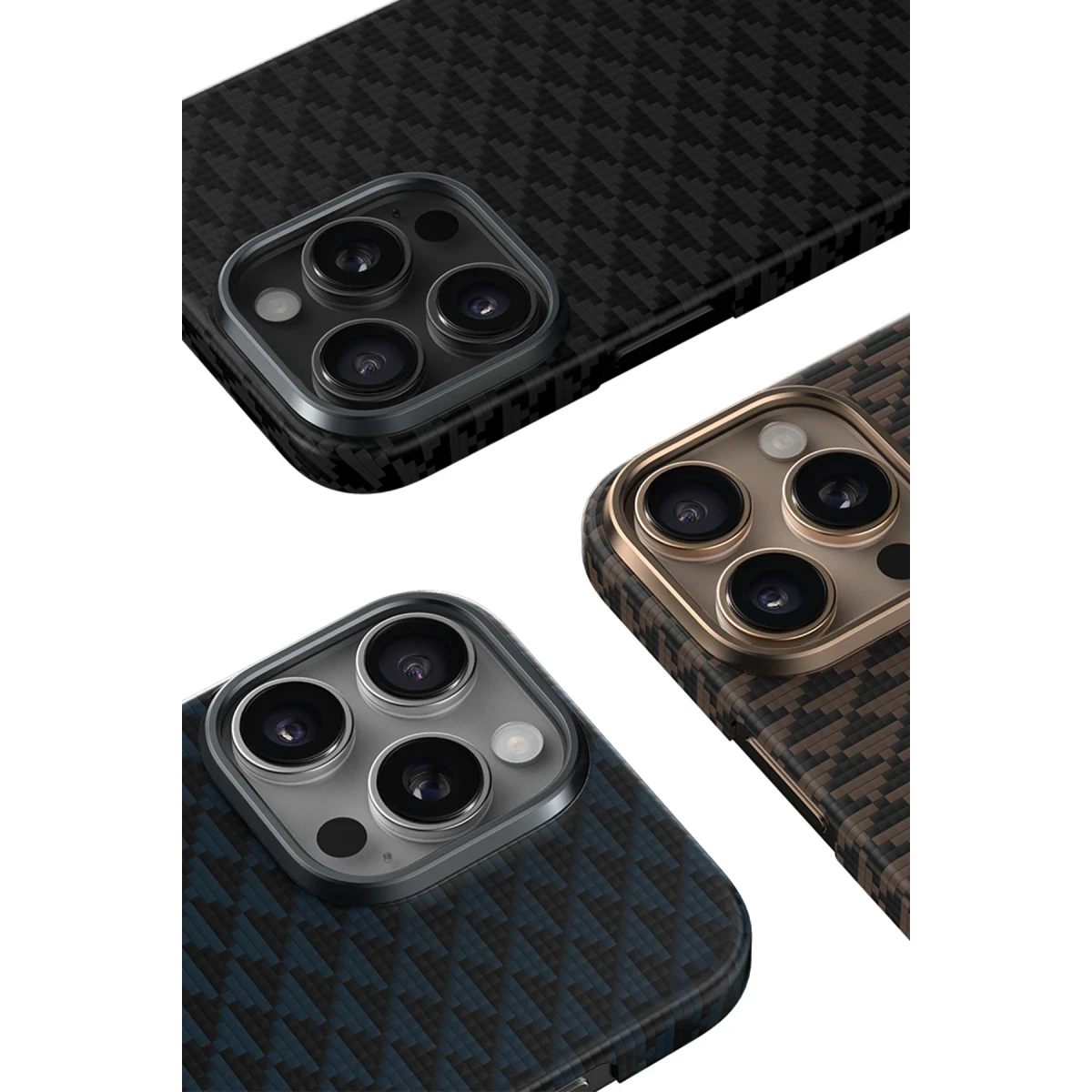Keephone Apple iPhone 16 Pro Max Kevlar Paris Magsafe Kapak - Siyah