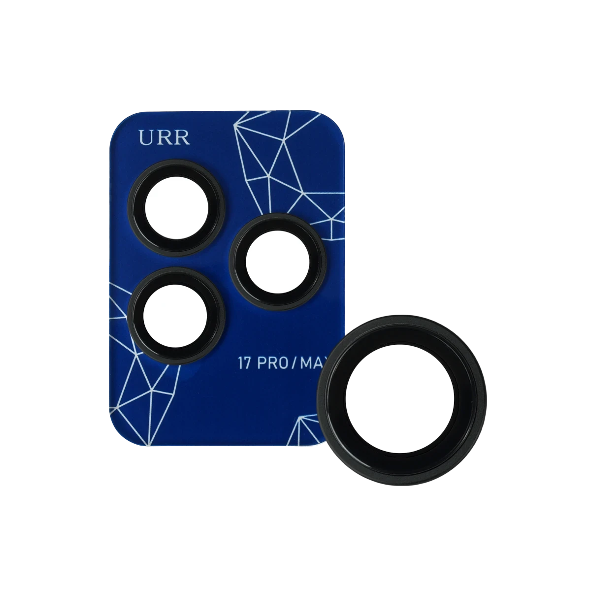 URR Apple iPhone 17 Pro Max Sapphire PVDSS Kamera Lens Koruyucu - Natural Grey