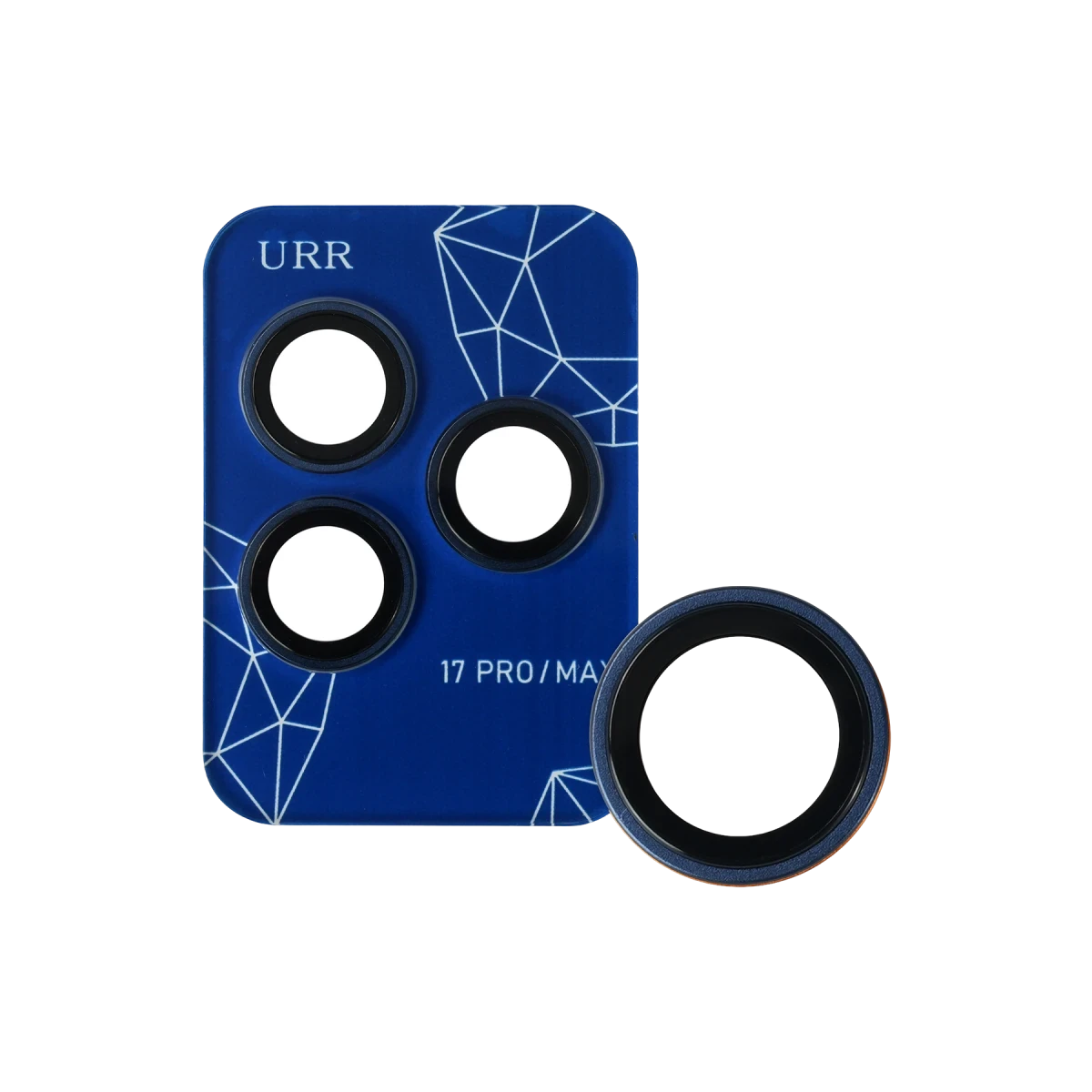 URR Apple iPhone 17 Pro Max Sapphire PVDSS Kamera Lens Koruyucu - Lacivert