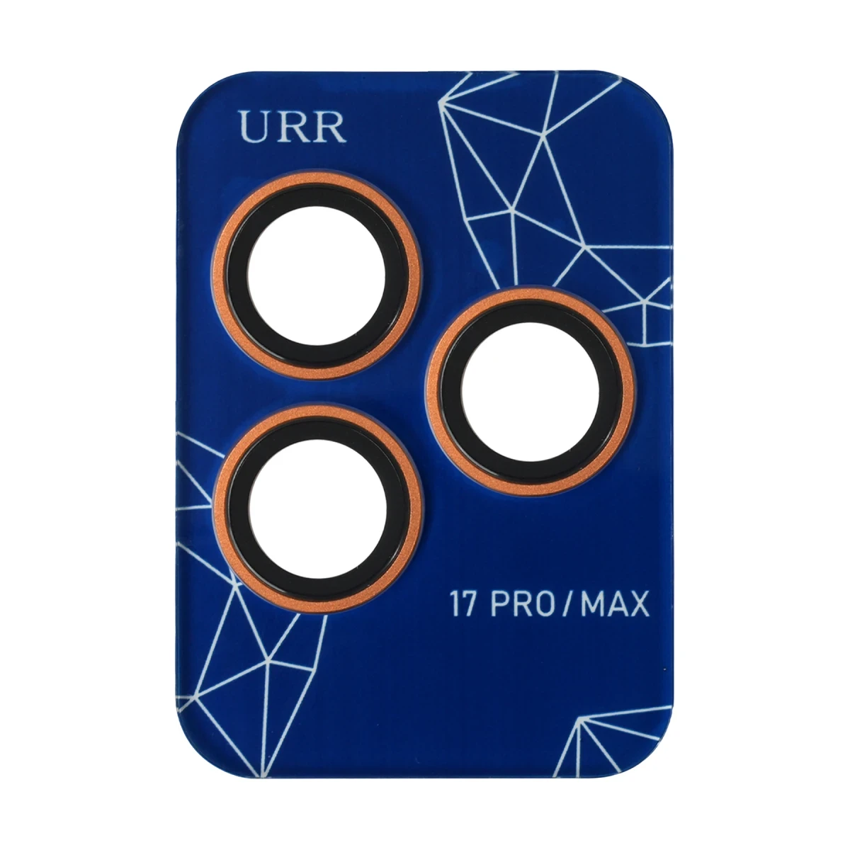 URR Apple iPhone 17 Pro Max Sapphire PVDSS Kamera Lens Koruyucu - Turuncu