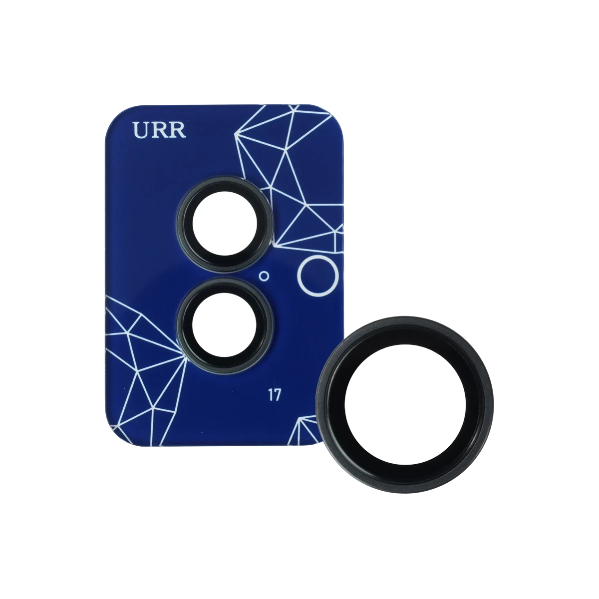 URR Apple iPhone 17 Sapphire PVDSS Kamera Lens Koruyucu - Siyah