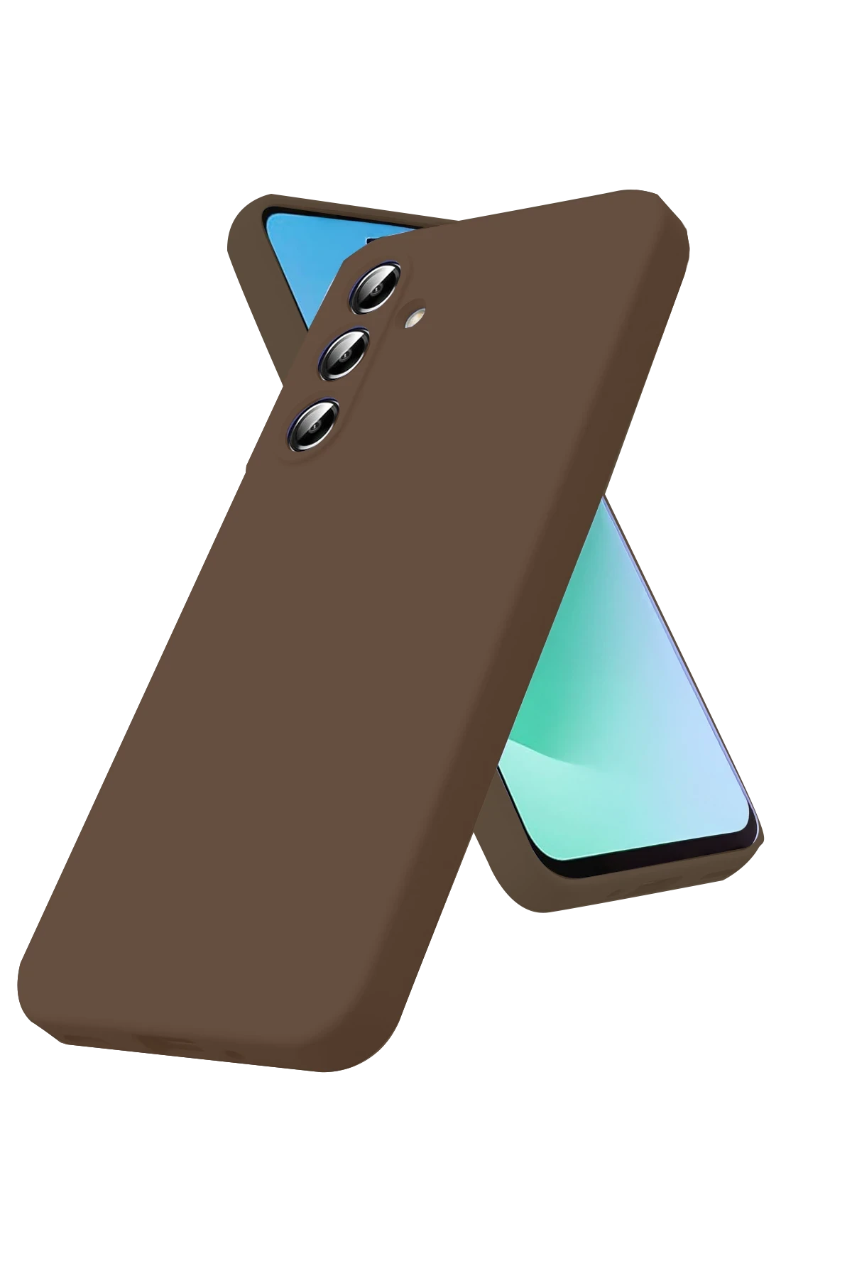 Newface Samsung Galaxy A17 5G First Silikon - Kahverengi