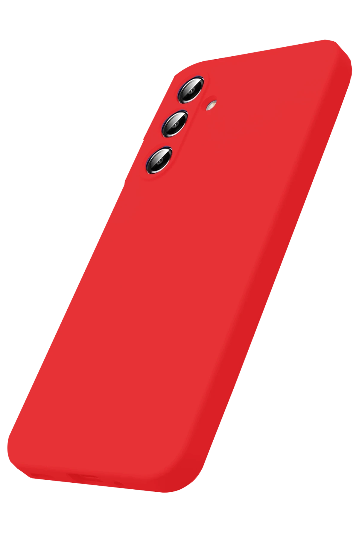 Newface Samsung Galaxy A17 5G Nano içi Kadife Silikon - Kırmızı