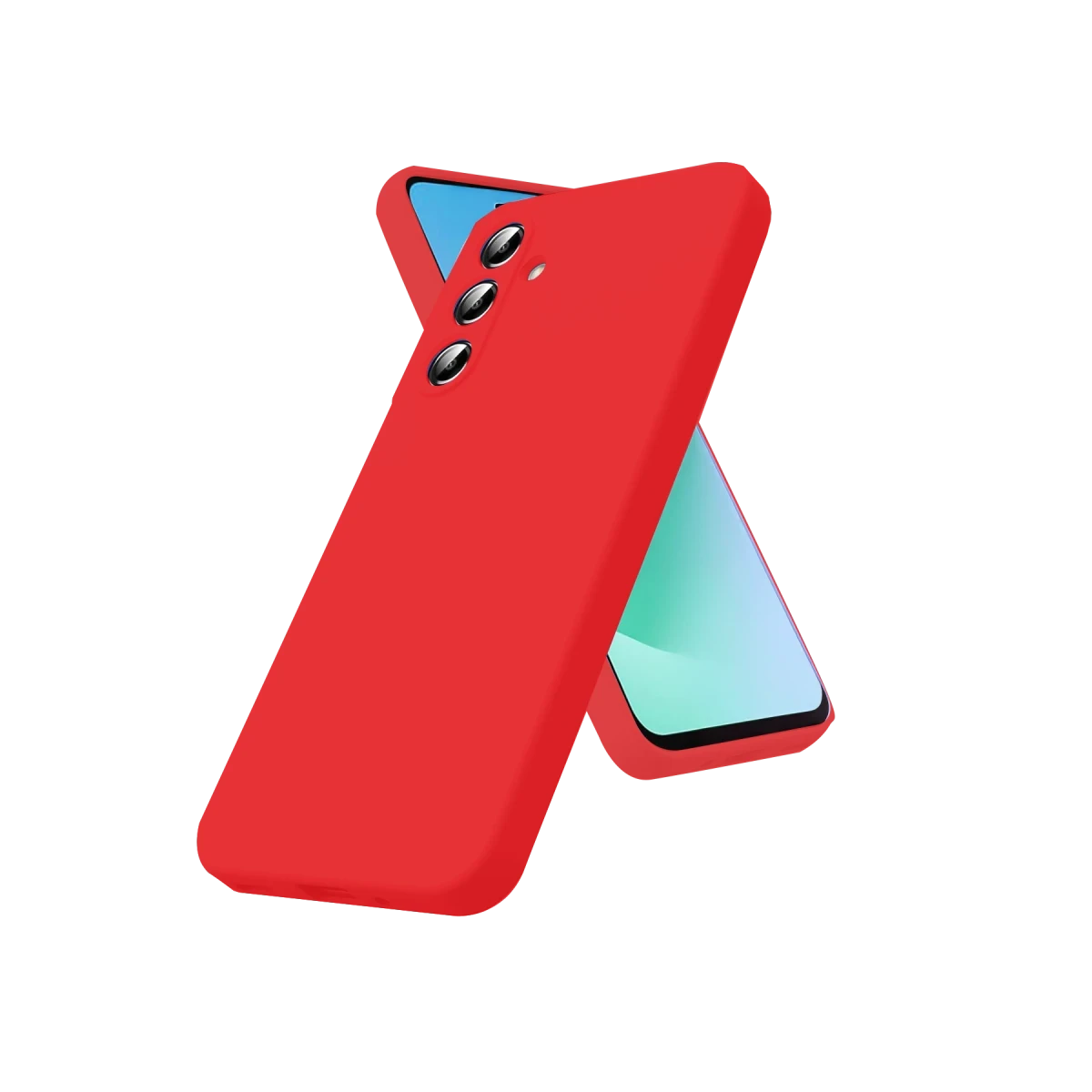 Newface Samsung Galaxy A17 5G Nano içi Kadife Silikon - Kırmızı — görsel 4