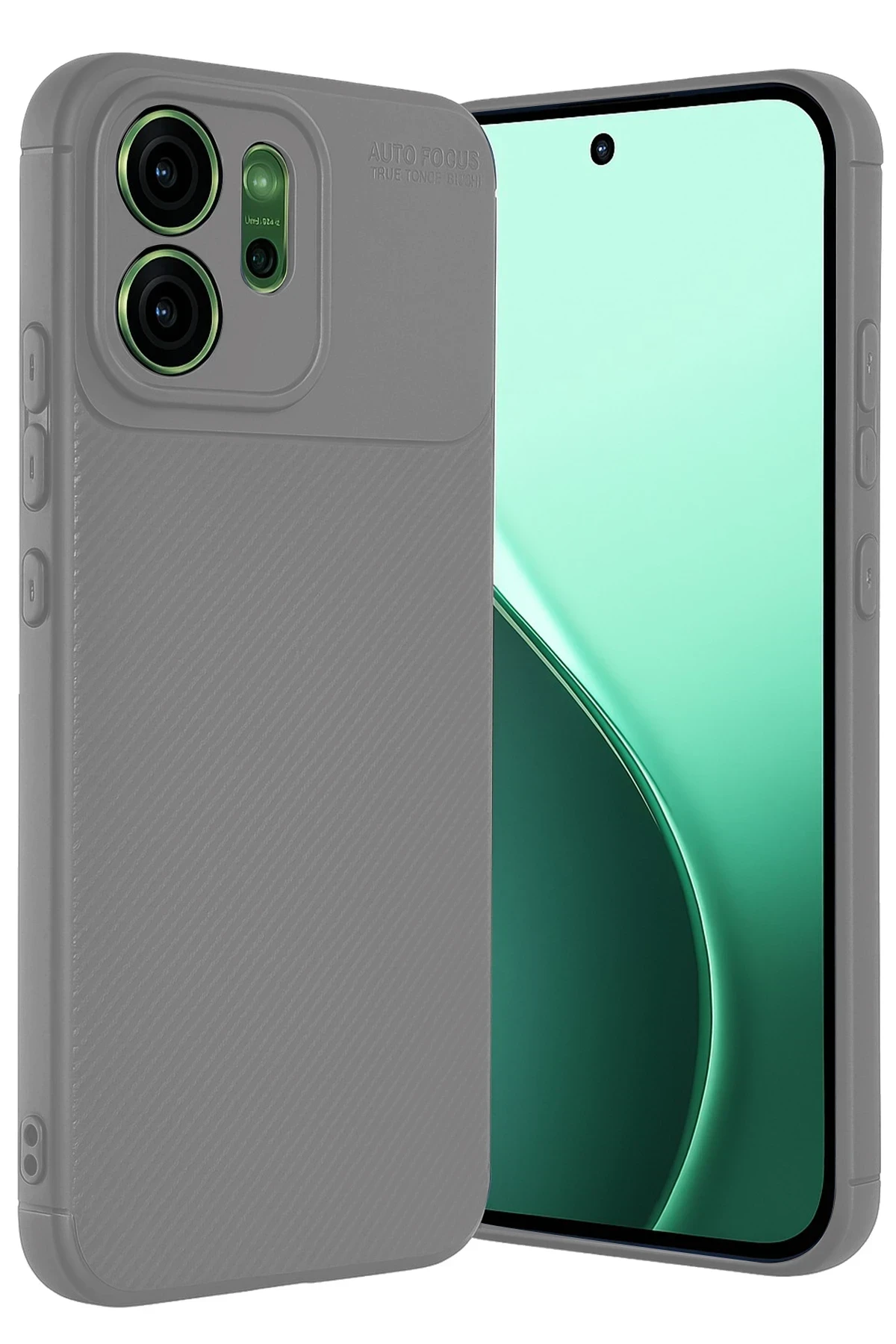 Newface Oppo Reno 14F Auto Focus Karbon Kapak - Gri