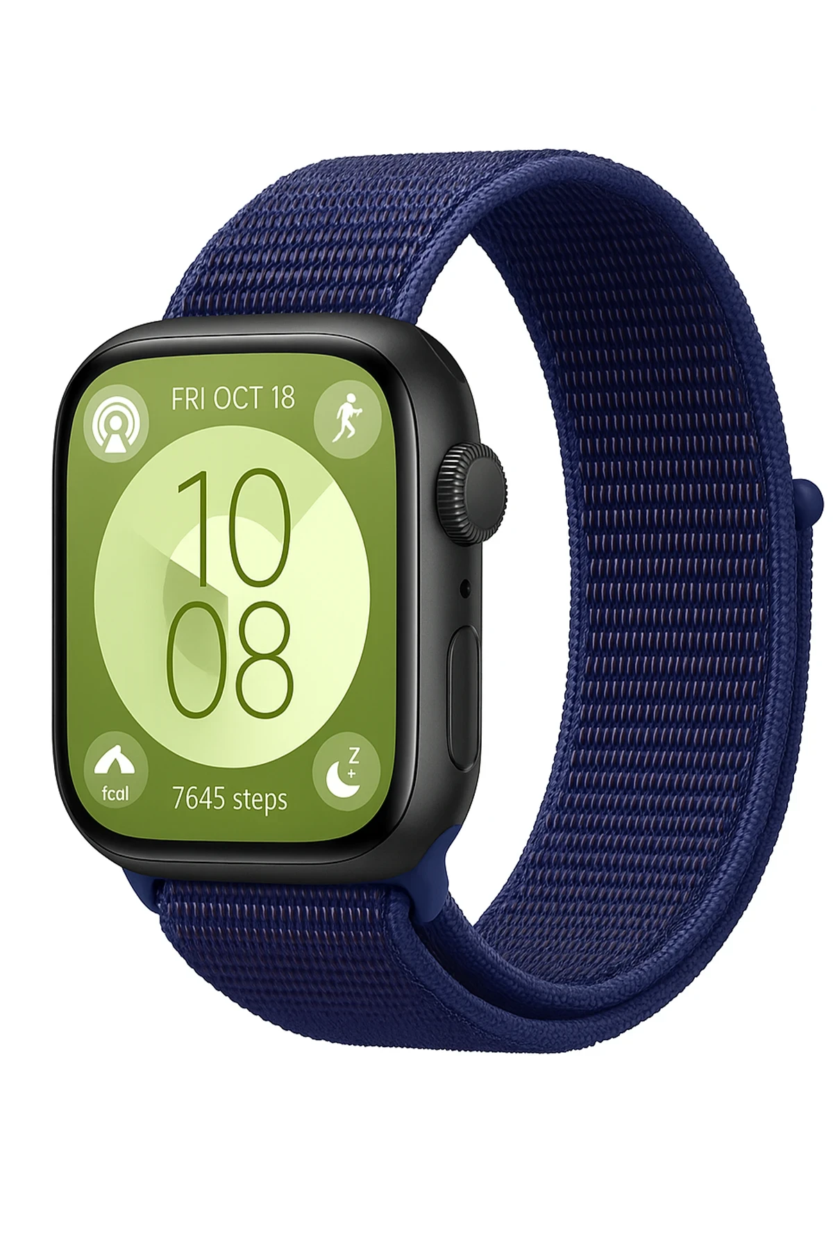 Newface Huawei Fit 4 Hasırlı Cırtcırtlı Kordon - Lacivert-Mürdüm