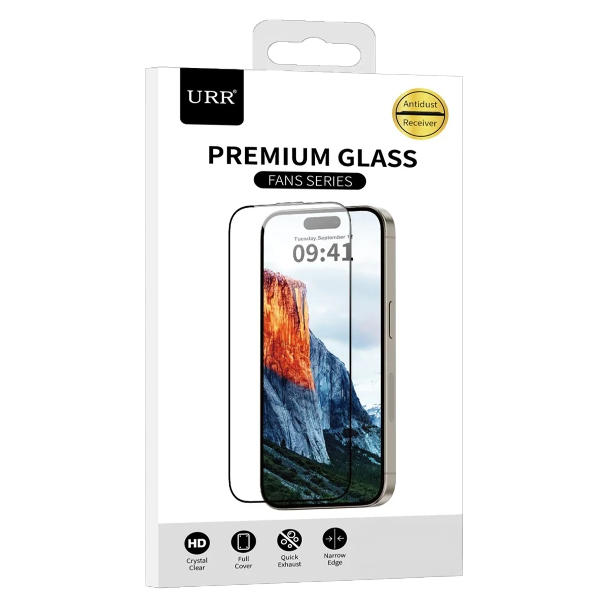 URR Samsung Galaxy S25 Edge Fans Series Premium HD Cam Ekran Koruyucu - Siyah