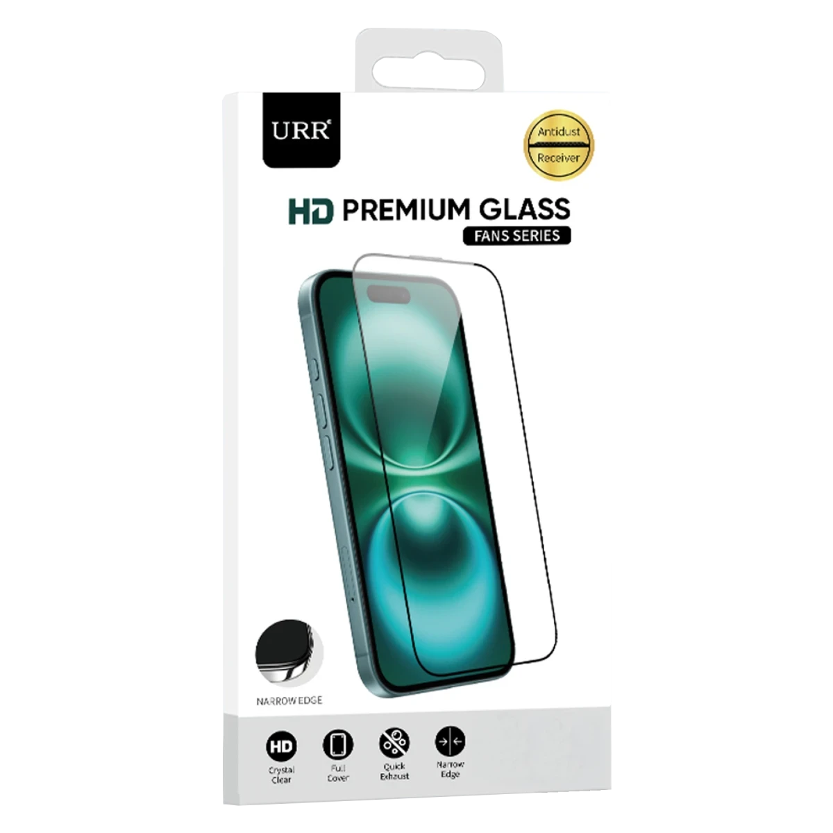 URR Apple iPhone 17 Pro Max Fans Series Premium HD Cam Ekran Koruyucu - Siyah