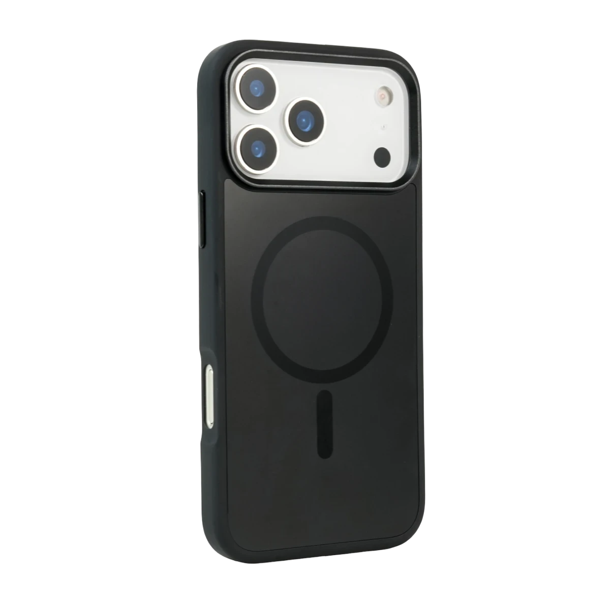 URR Apple iPhone 17 Pro Max IRIS Matte Pure Glass Magsafe Kapak - Siyah