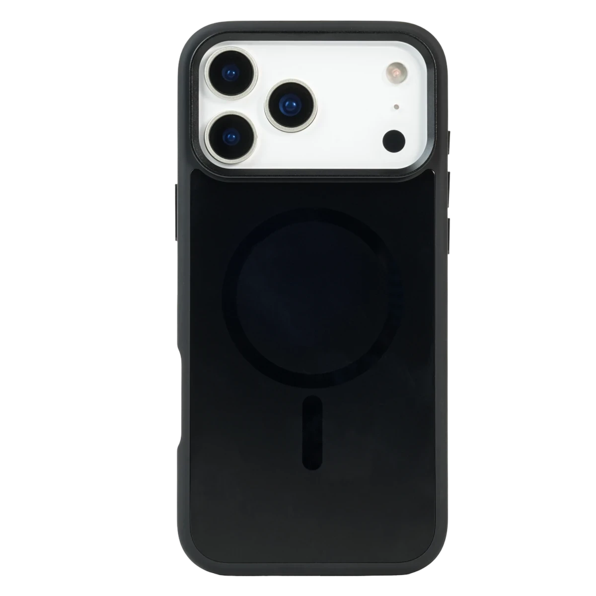 URR Apple iPhone 17 Pro Max IRIS Matte Pure Glass Magsafe Kapak - Siyah