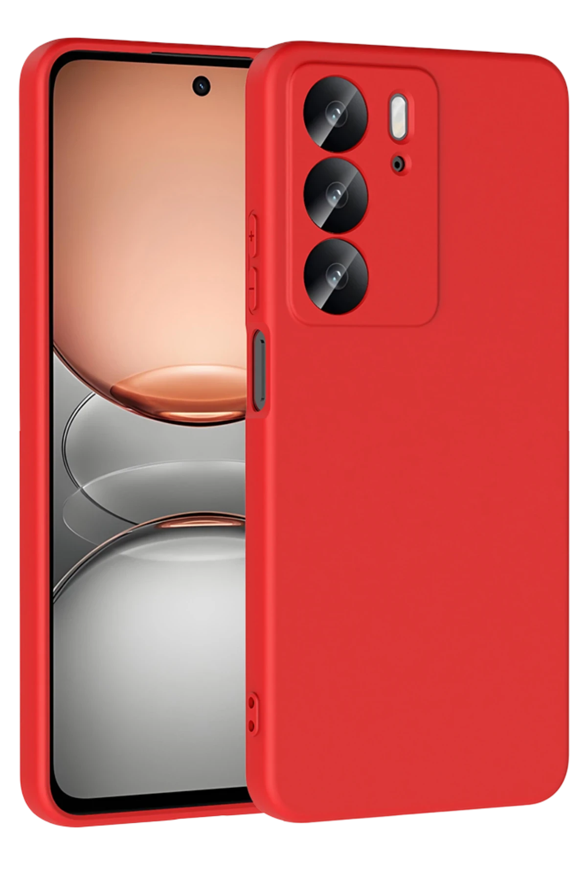 Newface Realme C75 4G First Silikon - Kırmızı