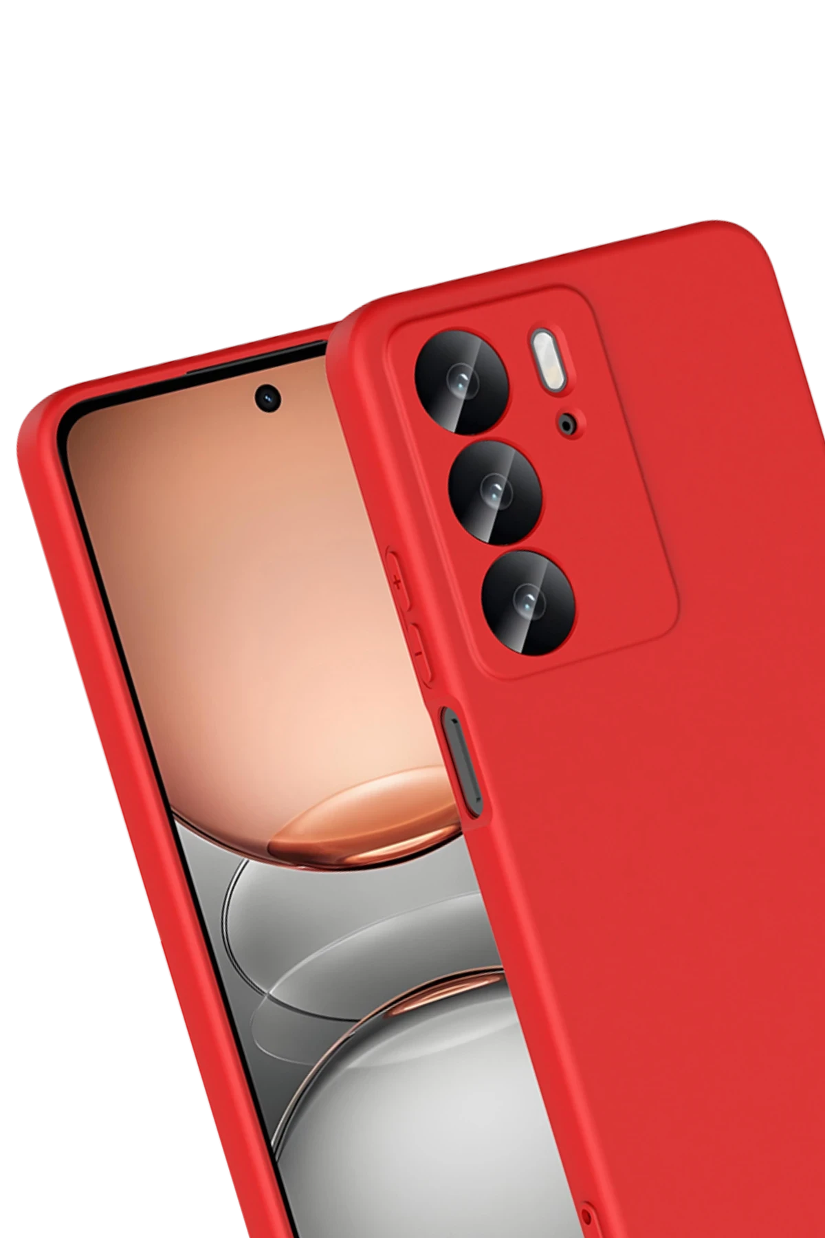 Newface Realme C75 4G First Silikon - Kırmızı